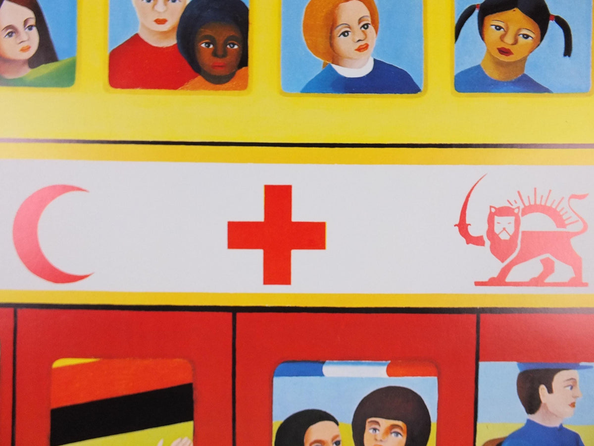 Red Cross Poster, There is room, International Federation of Red Cross and Red Crescent Societies (IFRC), humanitarian aid wall art decor