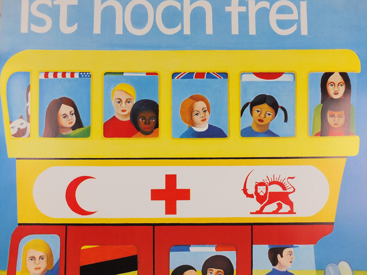Red Cross Poster, There is room, International Federation of Red Cross and Red Crescent Societies (IFRC), humanitarian aid wall art decor