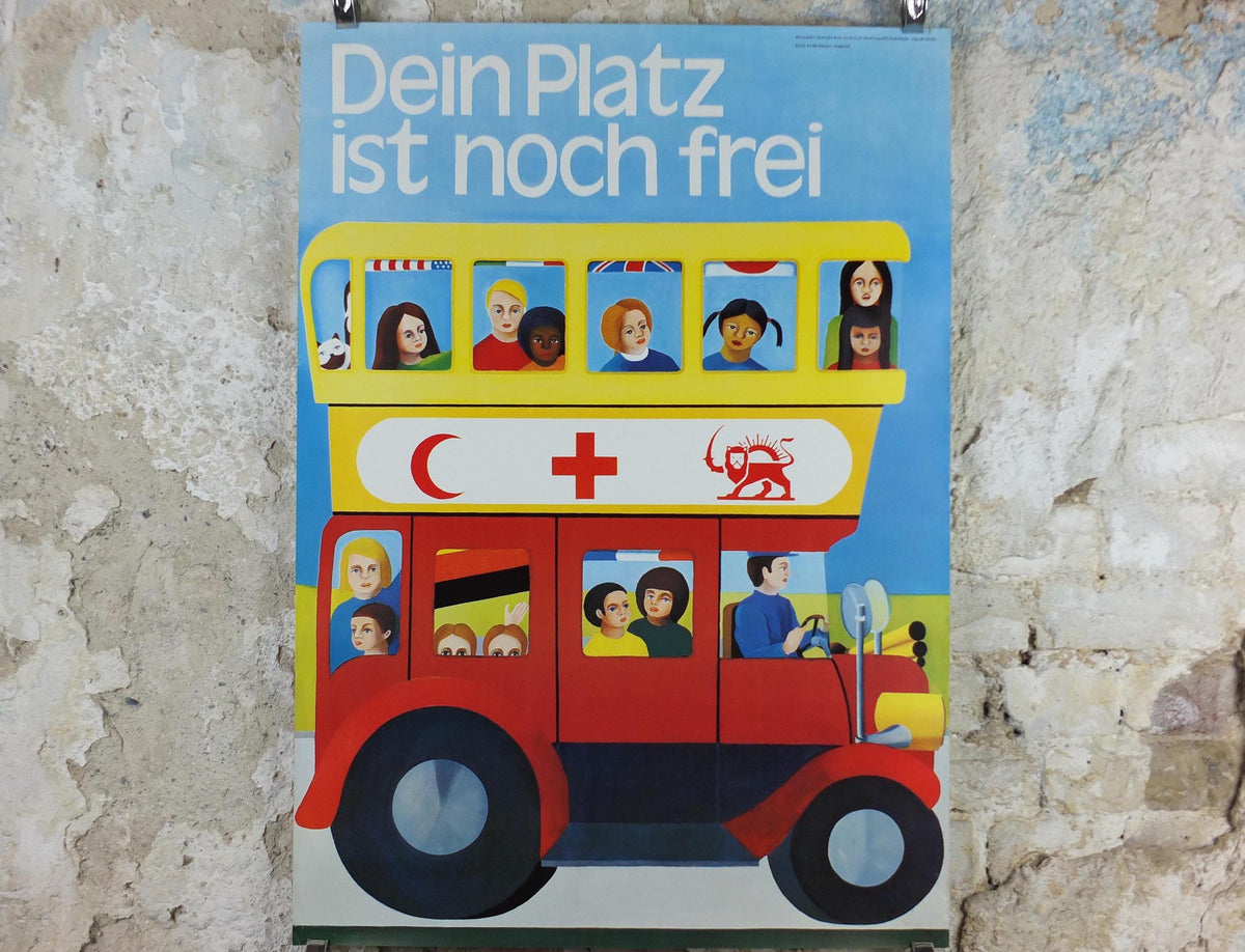 Red Cross Poster, There is room, International Federation of Red Cross and Red Crescent Societies (IFRC), humanitarian aid wall art decor