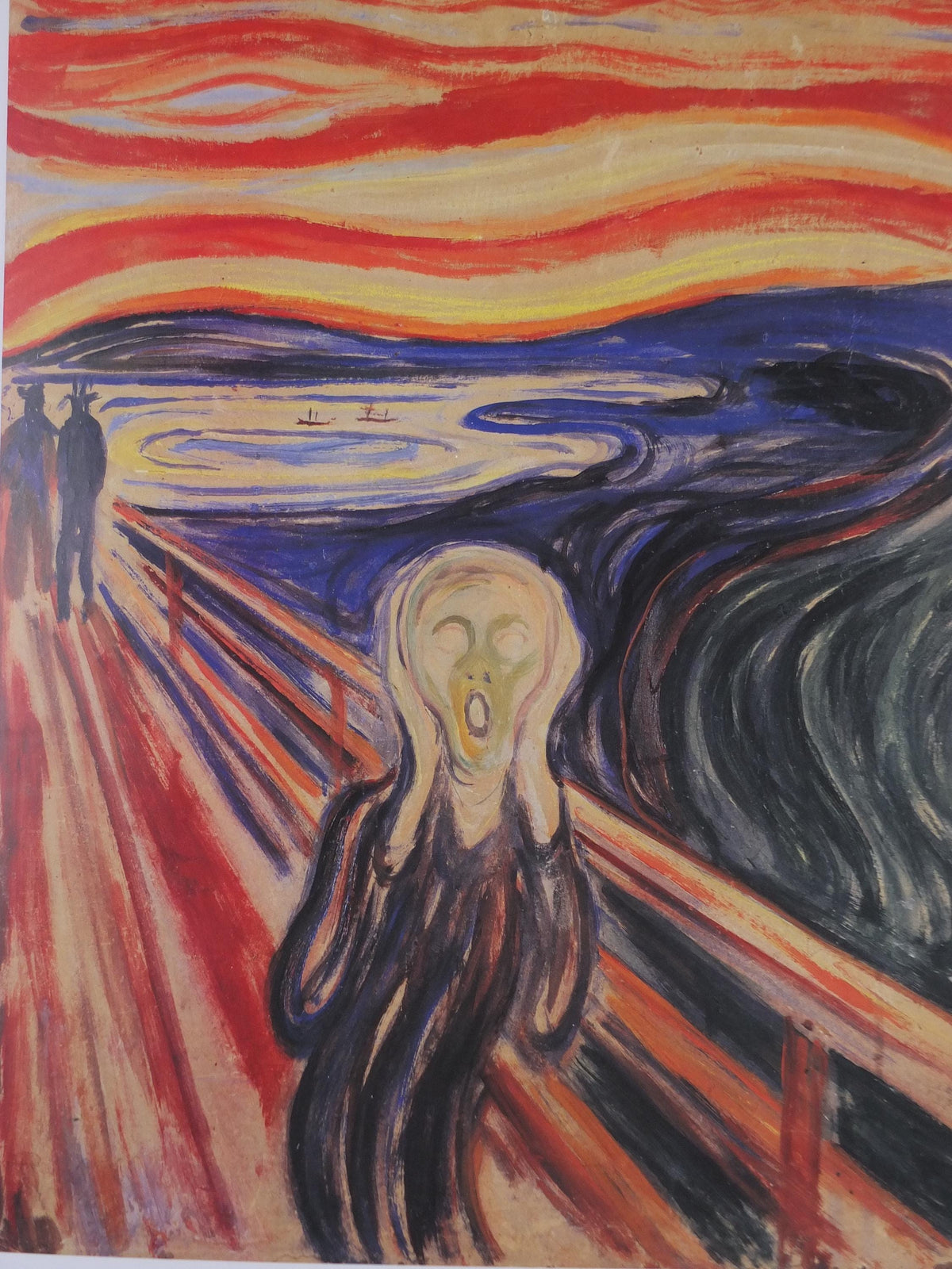2001 Edvard Munch Poster, The Scream 1893, Arken Museum for Moderne Kunst, Expressionism, Symbolism, gallery exhibition, wall art decor