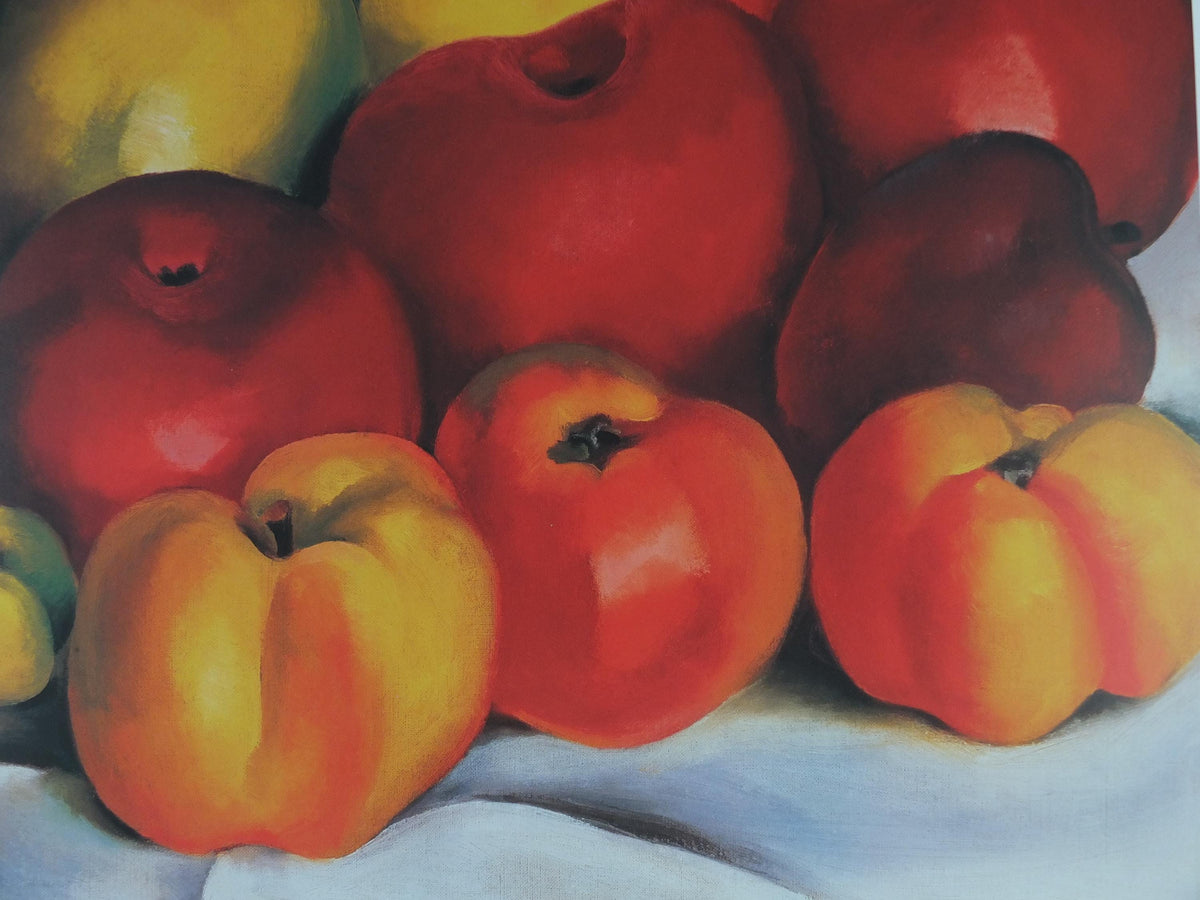 2002 Georgia O'Keeffe Poster, Apple Family 1920, American modernism, Precisionism, gallery exhibition wall art decor