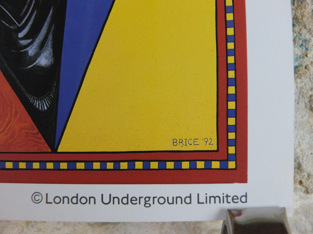 1992 Tube London Underground Poster, Covent Garden, A Garden for All Seasons, by Caroline Anne Brice, travel history, wall art decor