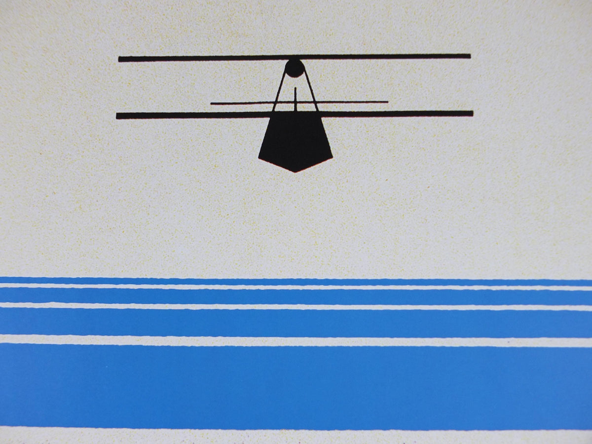 Cie Air Union Lignes Orient Poster, vintage French Airline by Jean Olivier 1929, reprint from 1999, modernist art deco, wall art decor