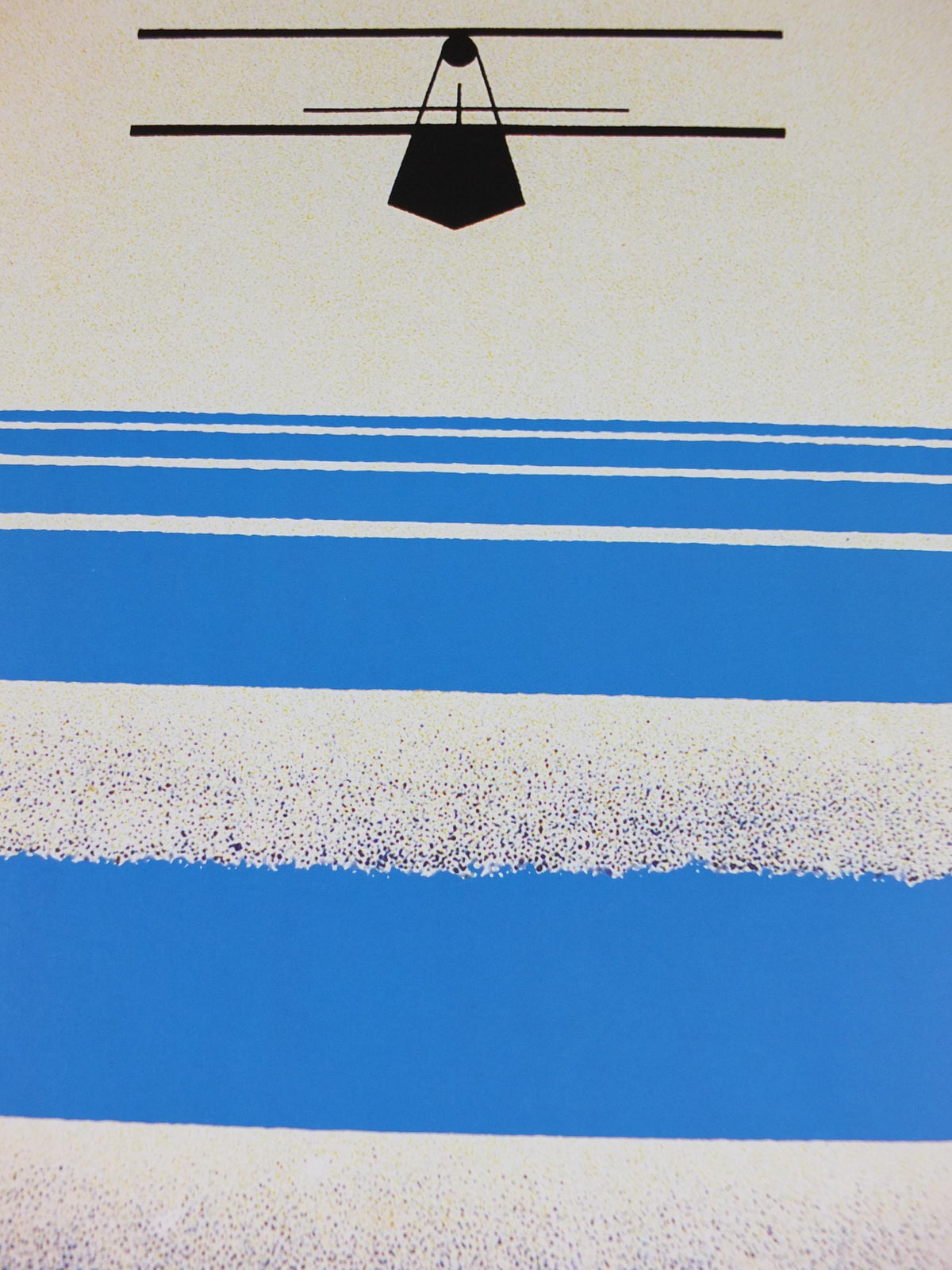 Cie Air Union Lignes Orient Poster, vintage French Airline by Jean Olivier 1929, reprint from 1999, modernist art deco, wall art decor