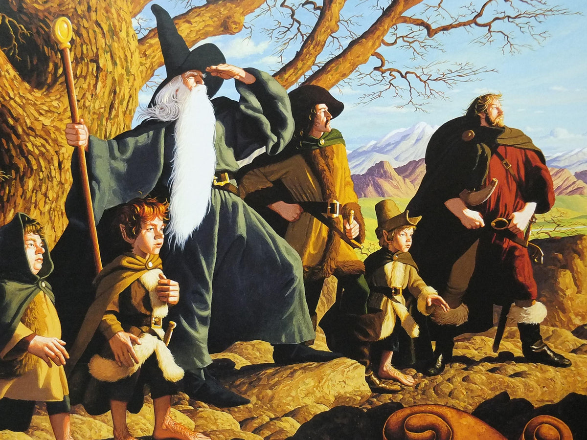 The Fellowship Poster, Lord of the Rings, by Brothers Hildebrandt 1975, licensed to Scorpio Posters, J.R.R. Tolkien, Middle Earth, wall art
