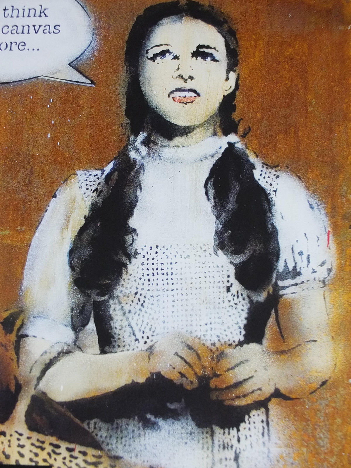 2009 Banksy V Bristol Museum Poster, Dorothy, "I don't think we're on canvas any more", London, Pop Art gallery exhibition, wall art decor