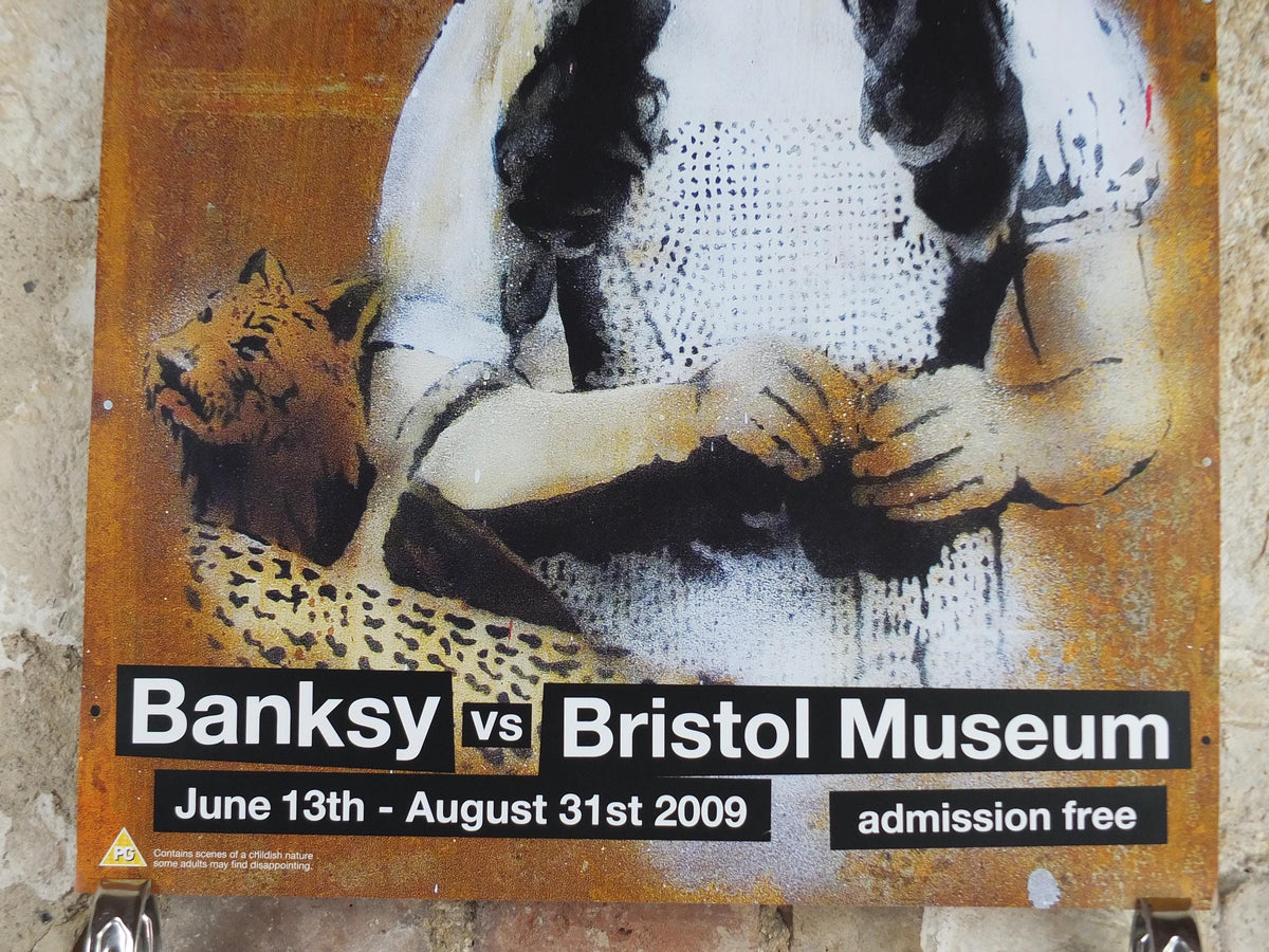 2009 Banksy V Bristol Museum Poster, Dorothy, "I don't think we're on canvas any more", London, Pop Art gallery exhibition, wall art decor