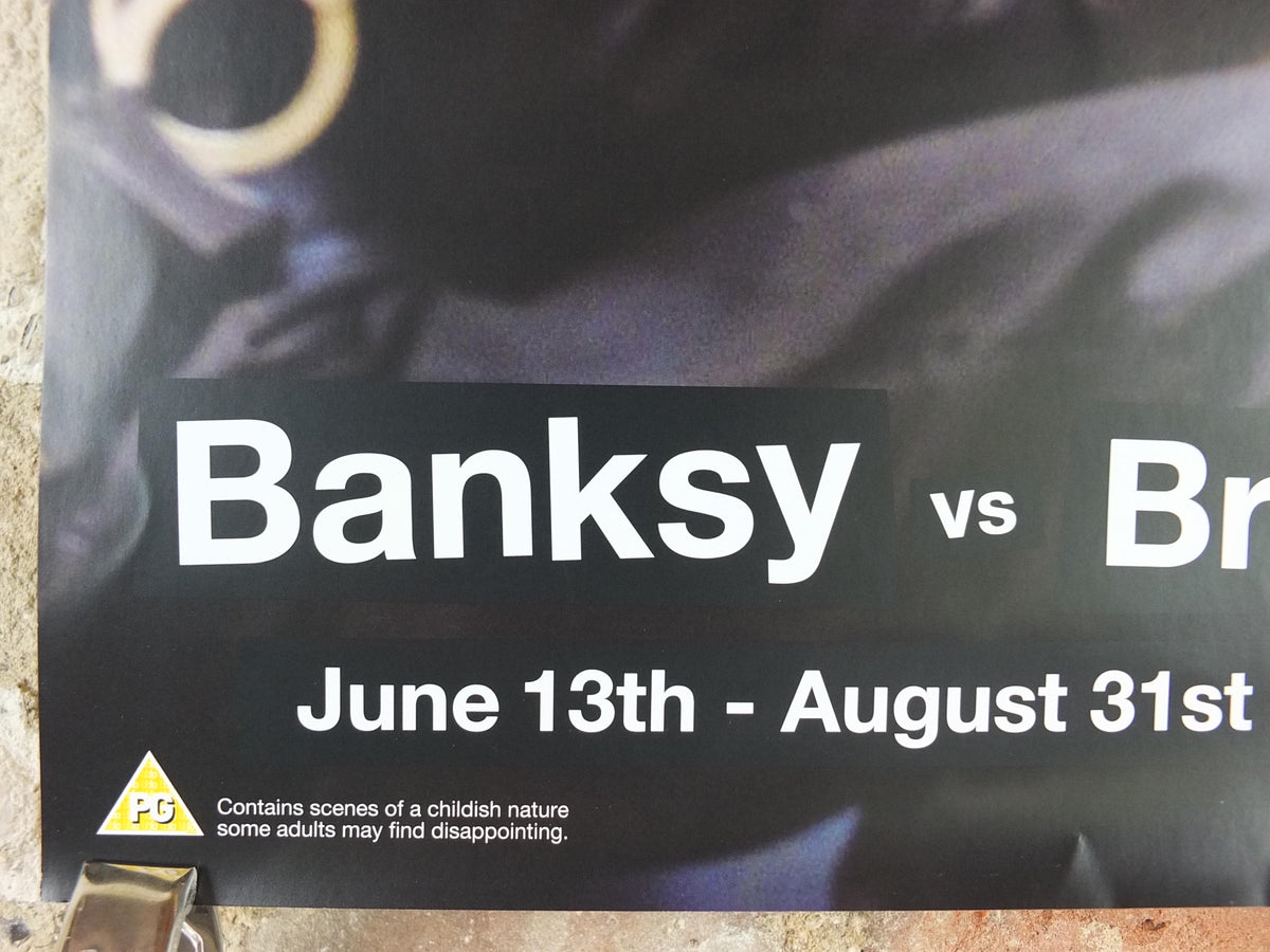 2009 Banksy V Bristol Museum Poster, Riot Copper on play horse, Policeman Bobby, Pop Art gallery exhibition, wall art decor