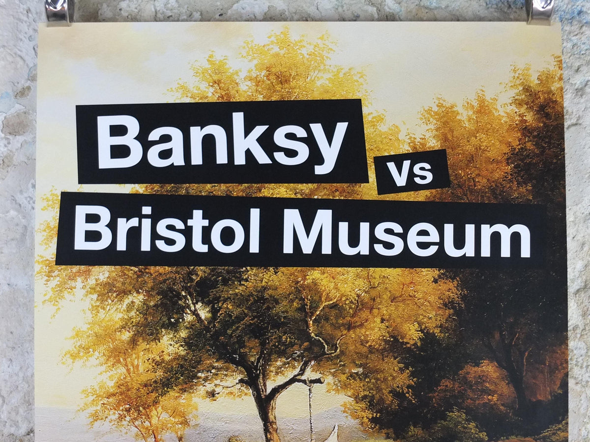 2009 Banksy V Bristol Museum Poster, Hanging Klansman, Racism and Hate, Pop Art gallery exhibition, wall art decor