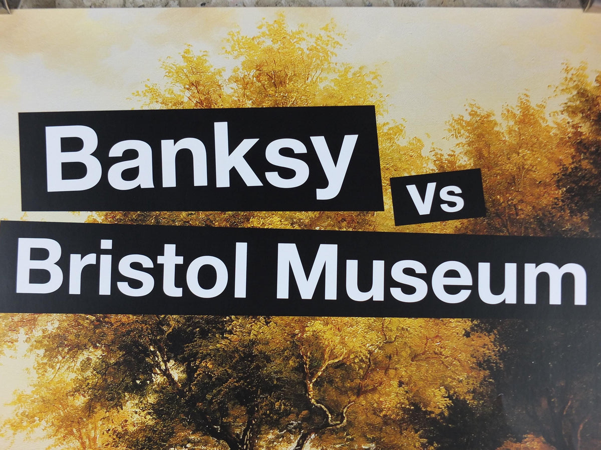 2009 Banksy V Bristol Museum Poster, Hanging Klansman, Racism and Hate, Pop Art gallery exhibition, wall art decor