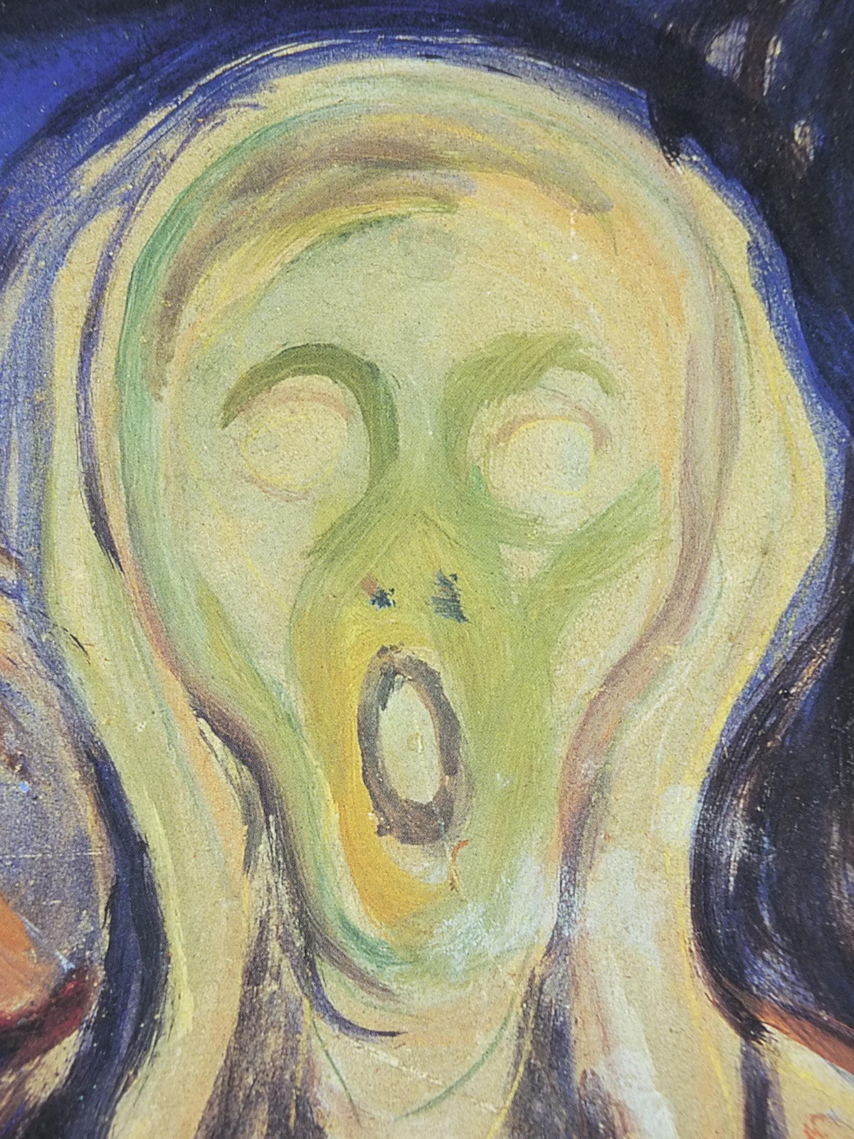 2000 Edvard Munch Poster, The Scream 1893, Skrik Munch Museet, Norway, Expressionism, Symbolism, gallery exhibition, wall art decor