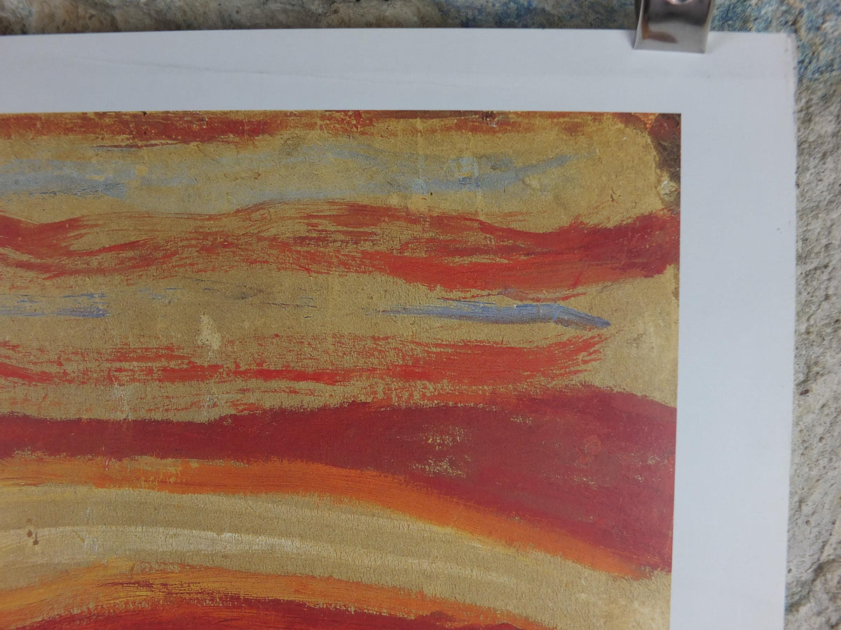 2000 Edvard Munch Poster, The Scream 1893, Skrik Munch Museet, Norway, Expressionism, Symbolism, gallery exhibition, wall art decor