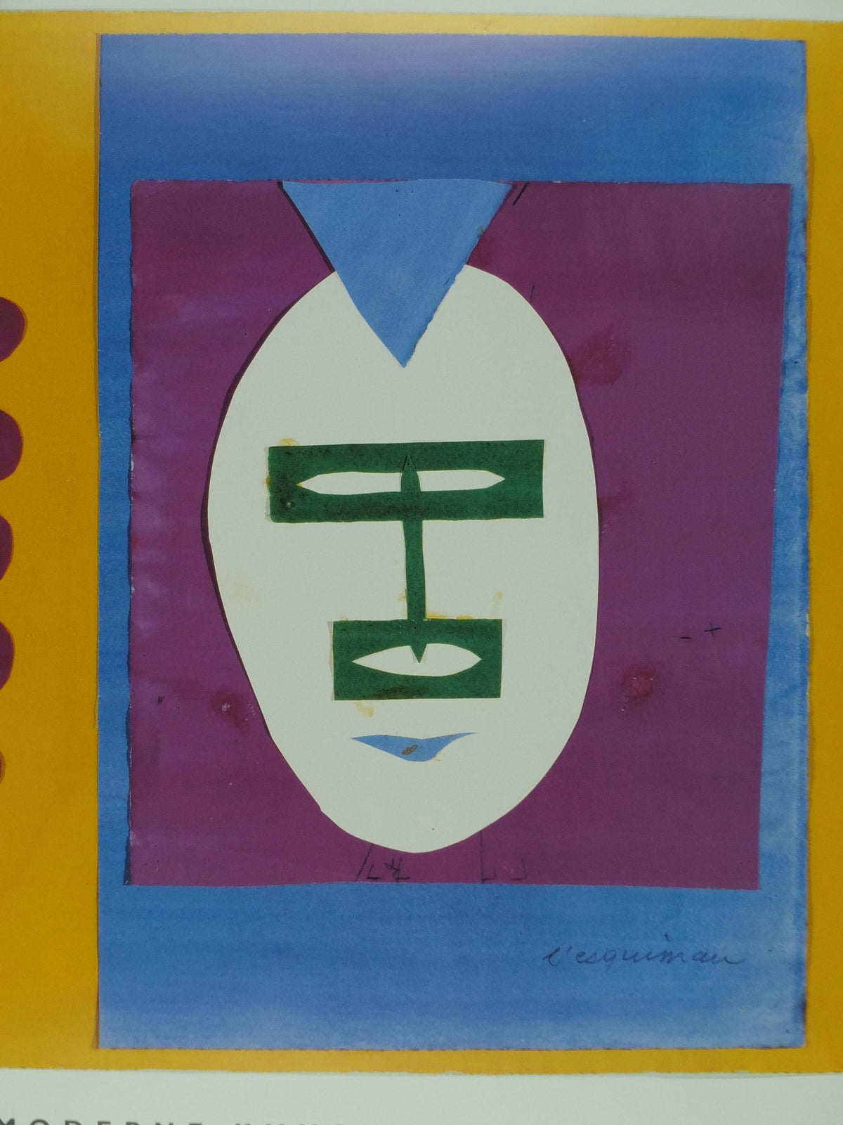 2005 Henri Matisse Poster, The Eskimo 1947, Inuit, Fauvism, Modernism, Post-Impressionism expressionism, gallery exhibition wall art decor