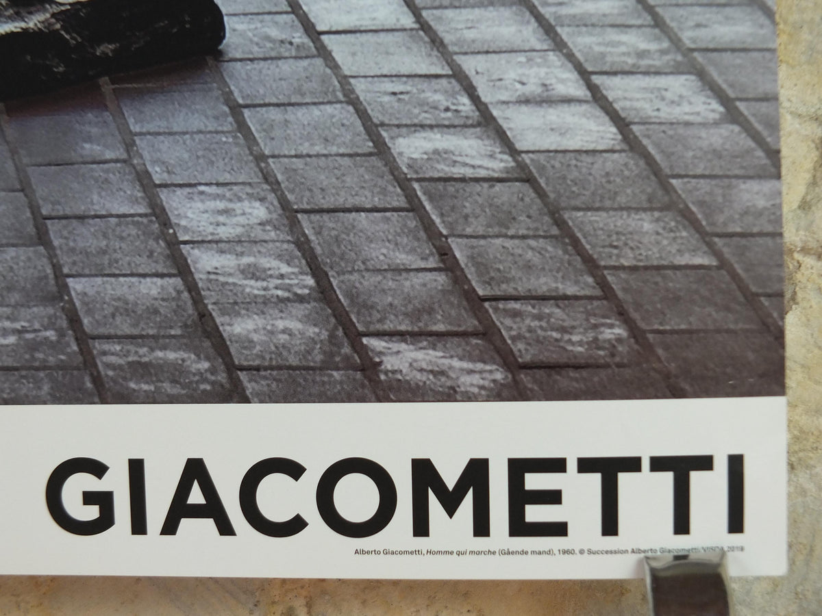 2019 Alberto Giacometti Poster, The Walking Man, L'Homme Qui Marche, Louisiana Copenhagen, Modernism, gallery exhibition, wall art decor
