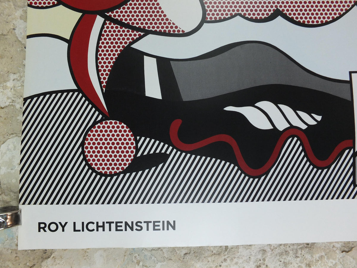 2016 Roy Lichtenstein Poster, "Figures in Landscape" 1977, Louisiana Museum of Modern Art Copenhagen Abstract Pop Art Gallery wall art decor