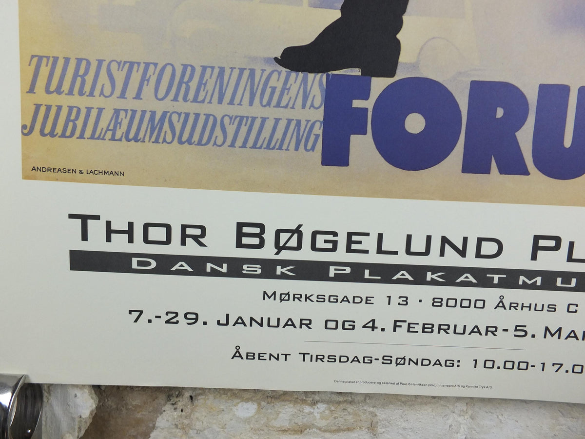 1995 Thor Bogelund Poster, Red-coated Bugler, Travel, Trafik og Turist Unstilling Forum 1938, gallery exhibition wall art decor