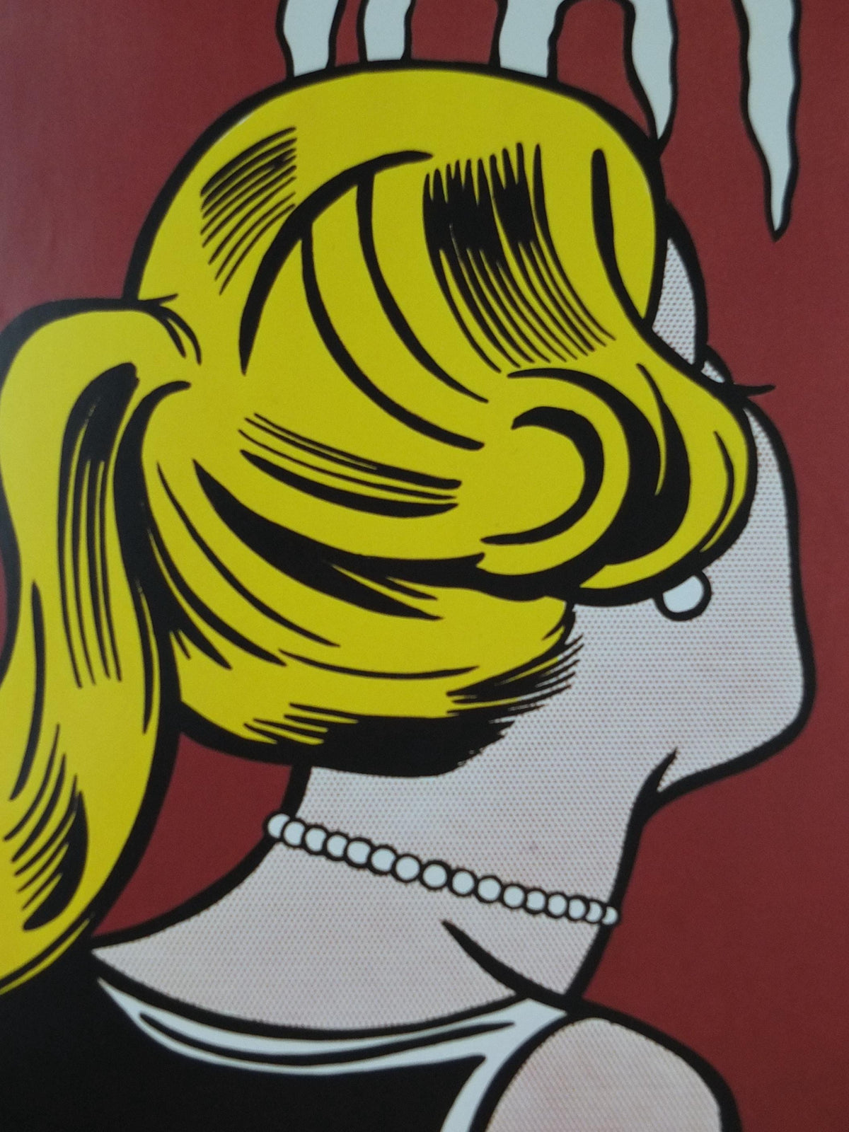 2003 Roy Lichtenstein Poster, "Hello" Cold Shoulder 1963, apprehensive blonde, All About Art, Gallery Exhibition wall art decor