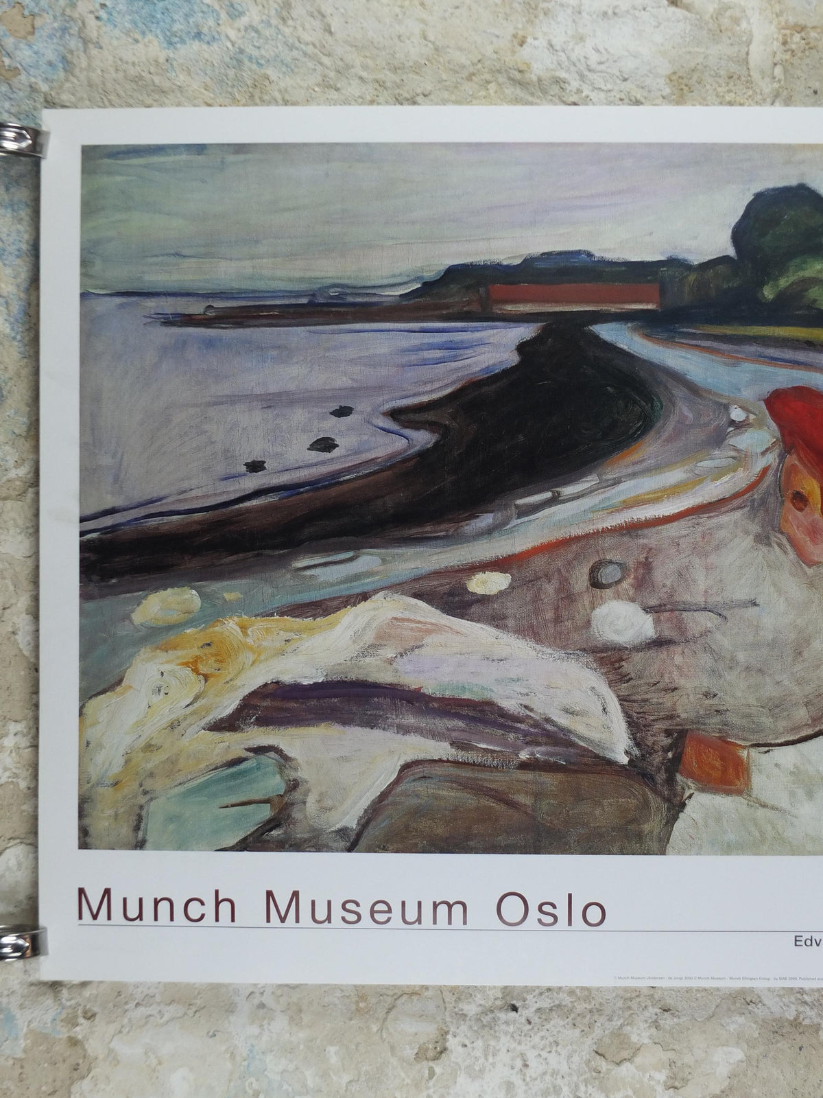 2000 Edvard Munch Poster, Youth on the Beach 1904, The Linde Frieze, Expressionism, gallery exhibition, wall art decor