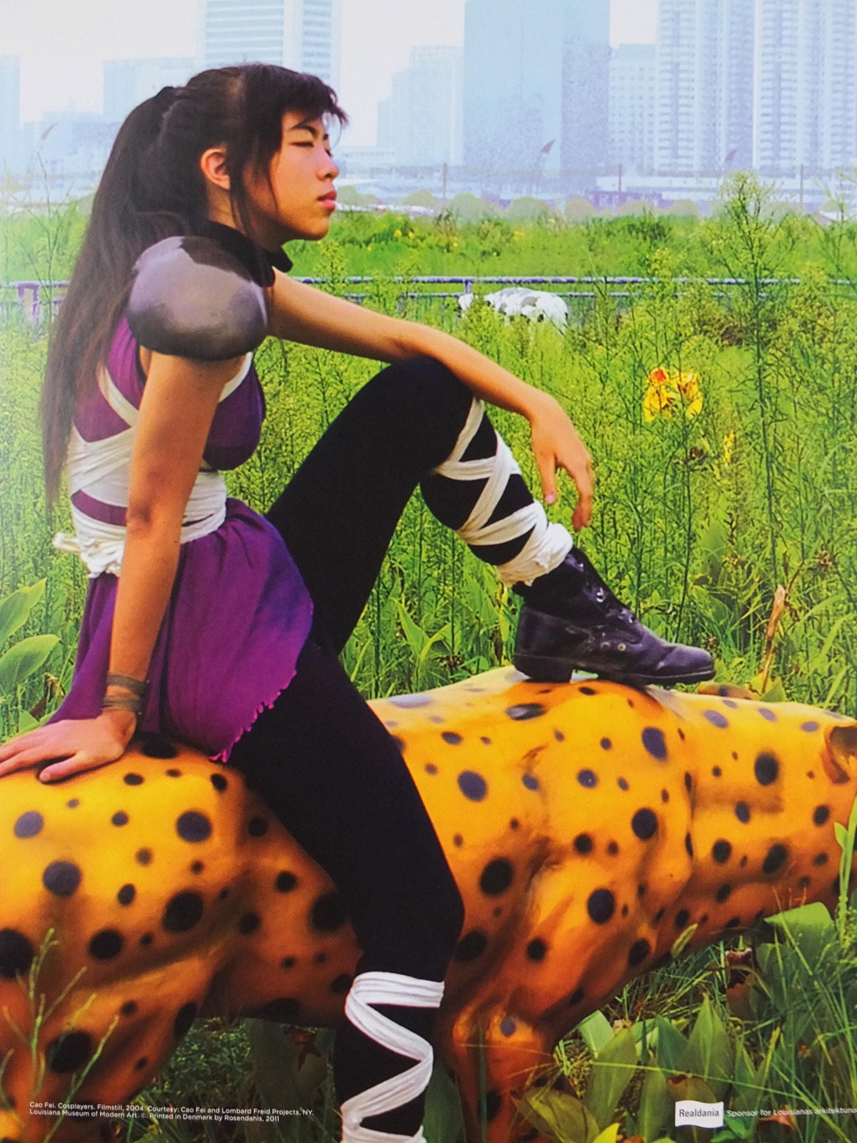 2011 Living Poster, Cao Fei, Cosplayers, Lombard Freid Projects, New York, Louisiana Museum of Modern Art, architecture, wall art decor
