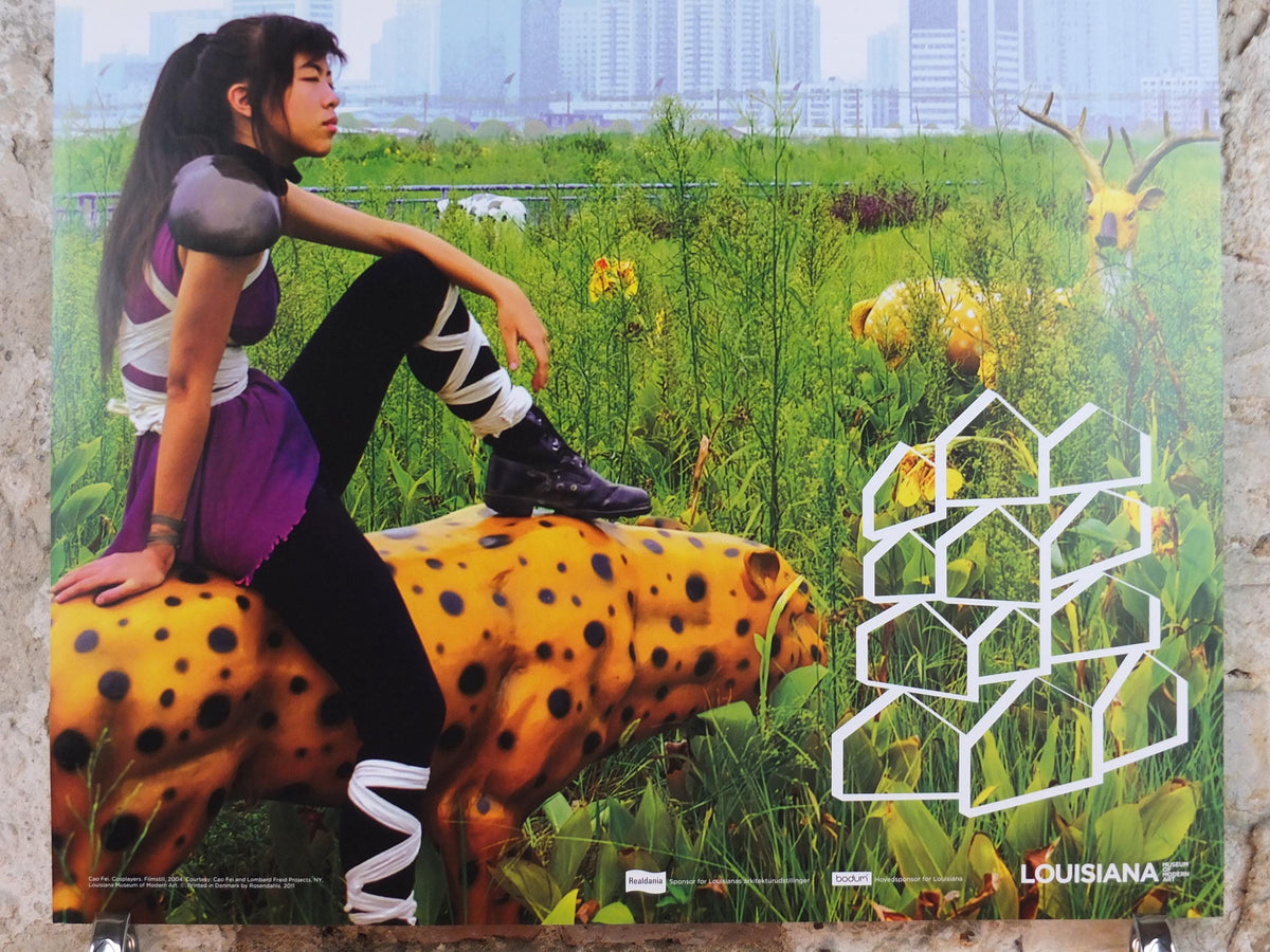 2011 Living Poster, Cao Fei, Cosplayers, Lombard Freid Projects, New York, Louisiana Museum of Modern Art, architecture, wall art decor