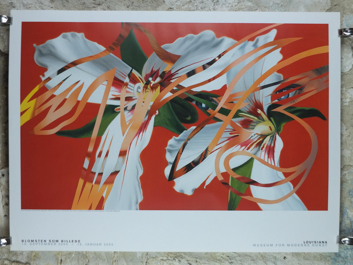 2004 James Rosenquist Poster, Sister Shrieks 1987, The Flower as a Picture, American Pop Art, gallery exhibition wall art decor