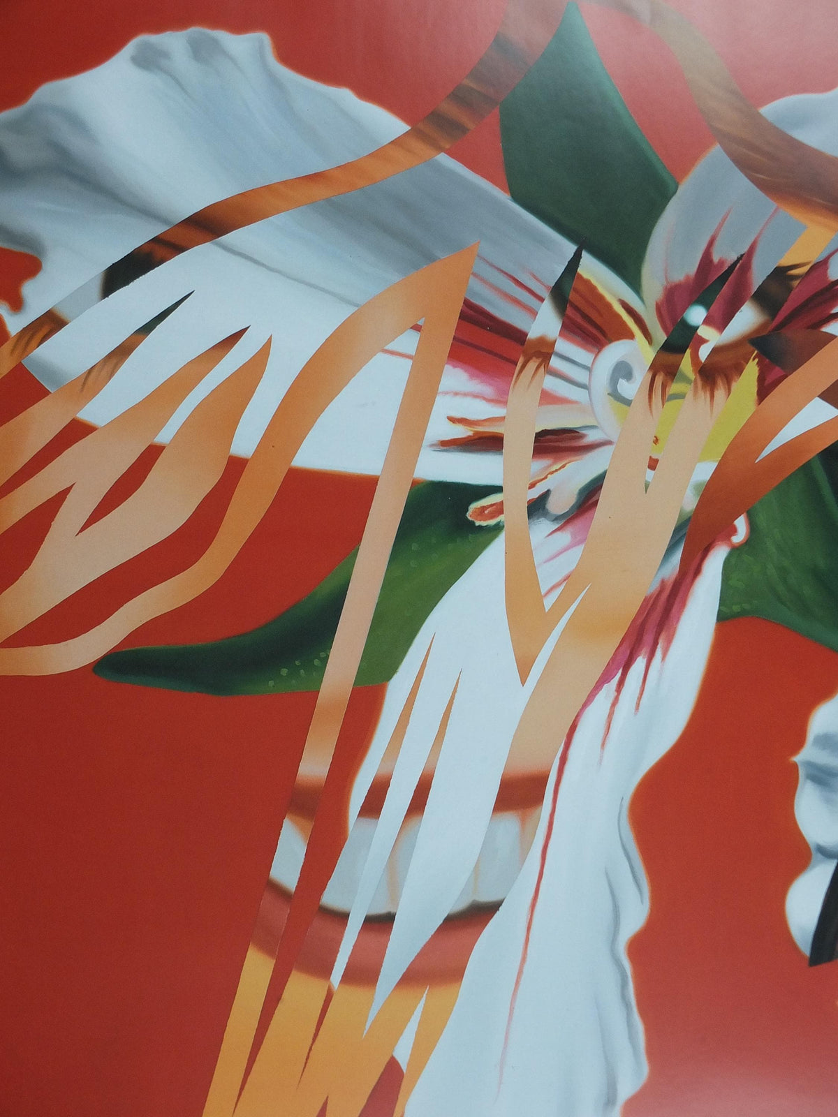 2004 James Rosenquist Poster, Sister Shrieks 1987, The Flower as a Picture, American Pop Art, gallery exhibition wall art decor