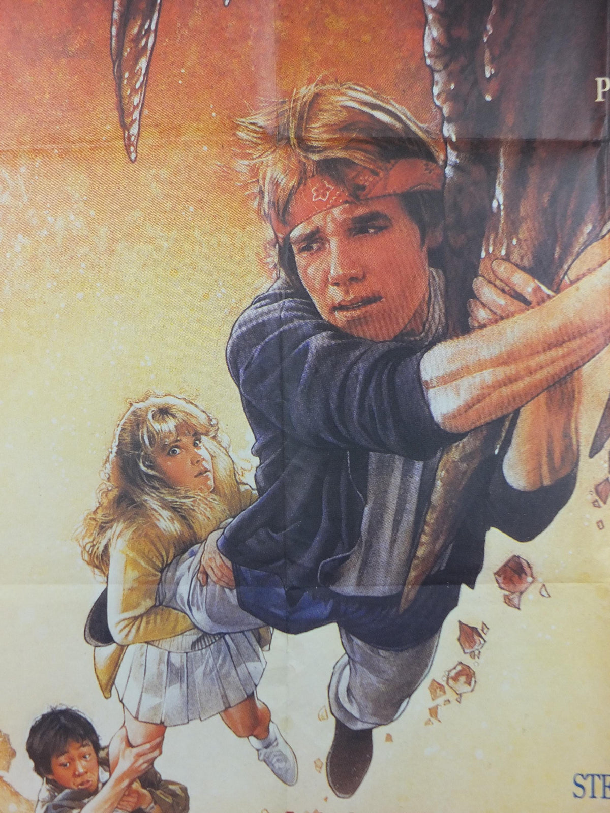 1985 The Goonies Poster, Treasure map hunt for pirate gold of One Eyed Willy, Original French Grande size, wall art cinema film memorabilia