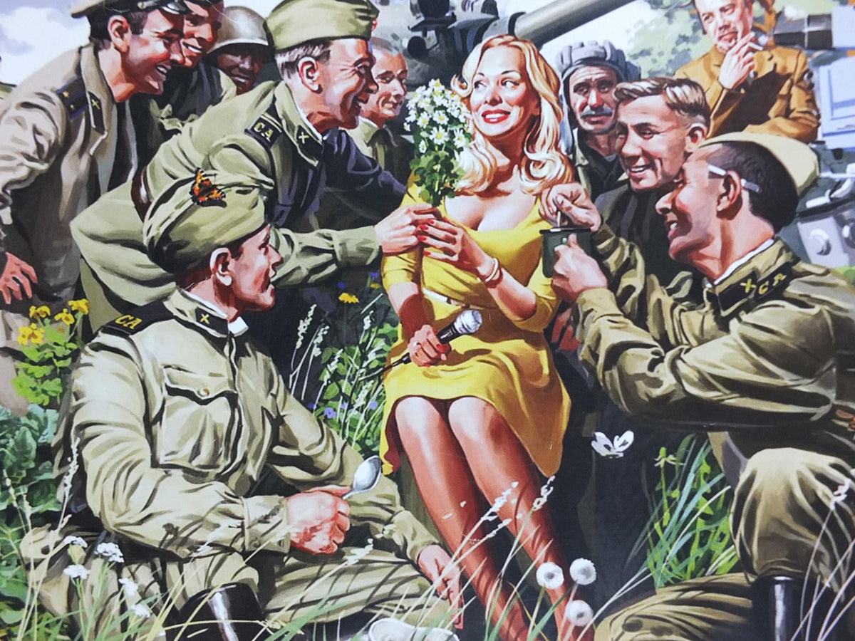USSR Propaganda Poster, Careless Talk Costs Lives Communist Soviet Union, Idle Chatter, around 1970s, wall art decor