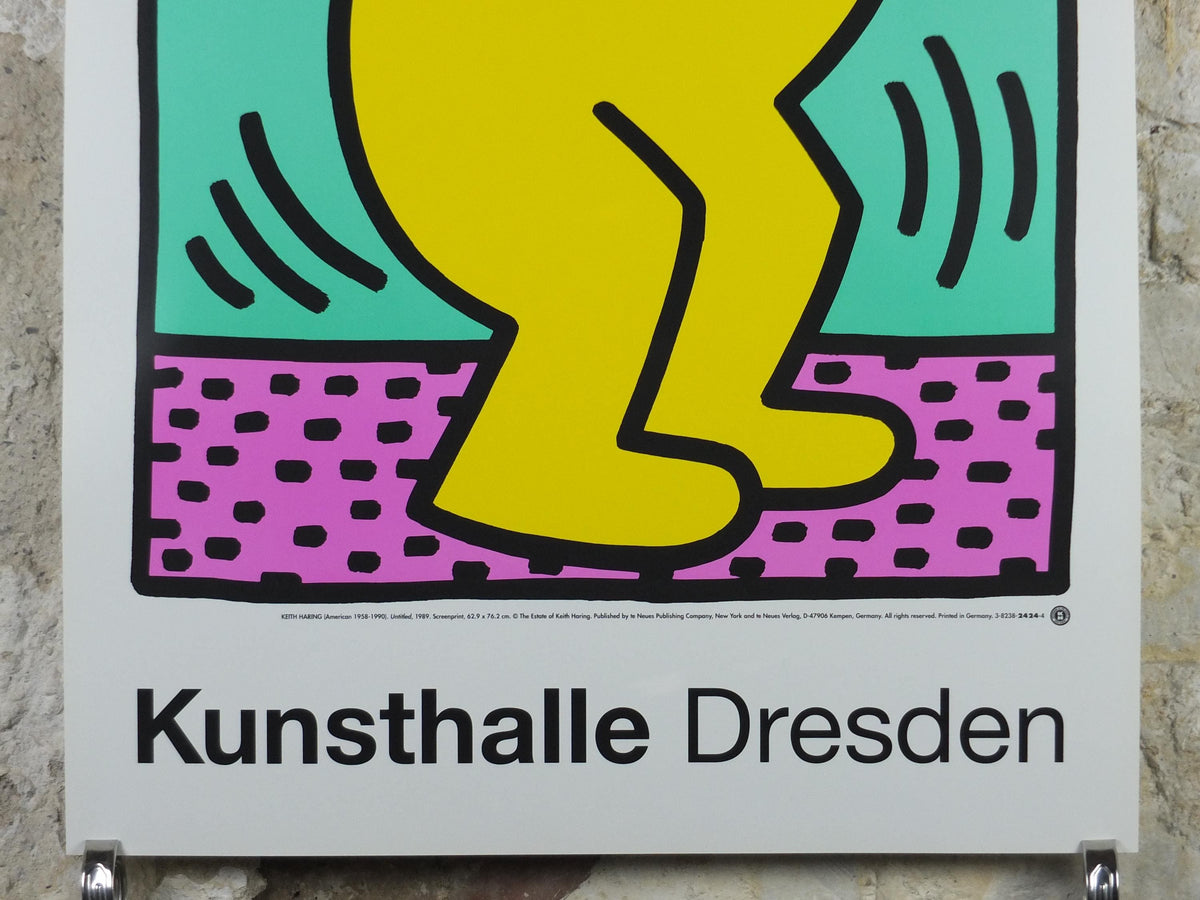 1989 Keith Haring Poster, Cup Man 1989, Untitled 1989, Kunsthalle Dresden, Pop Art, Street, wall art decor