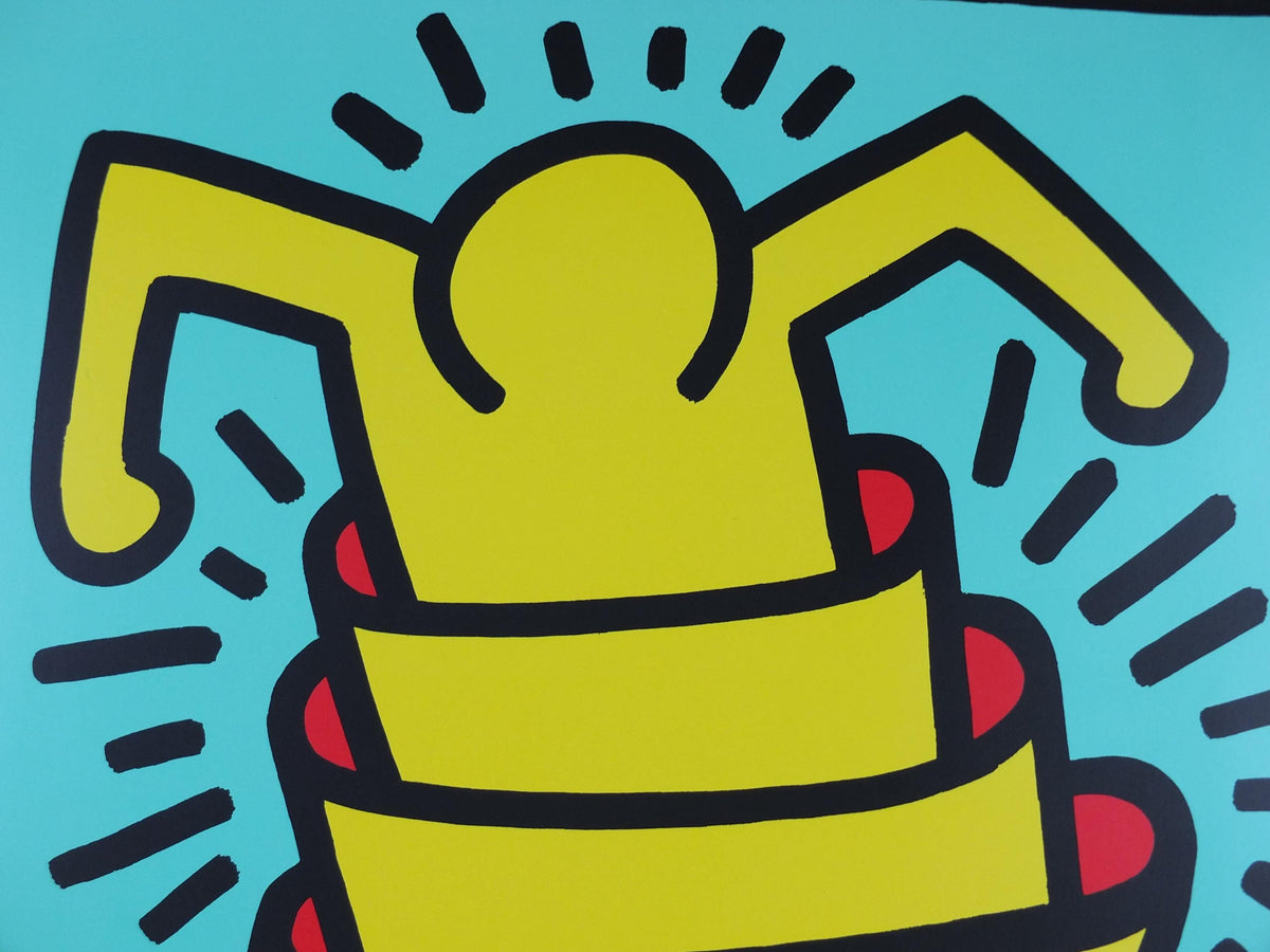 1989 Keith Haring Poster, Cup Man 1989, Untitled 1989, Kunsthalle Dresden, Pop Art, Street, wall art decor