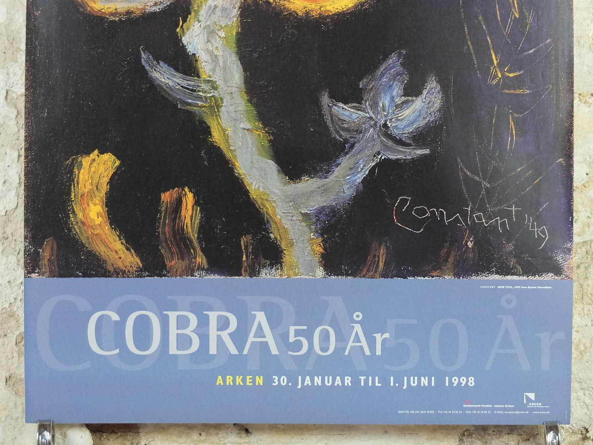 1998 Constant Poster, Without Title 1949, Bird with Flower, Cobra Group, Reflex Movement, artist gallery exhibition wall art decor