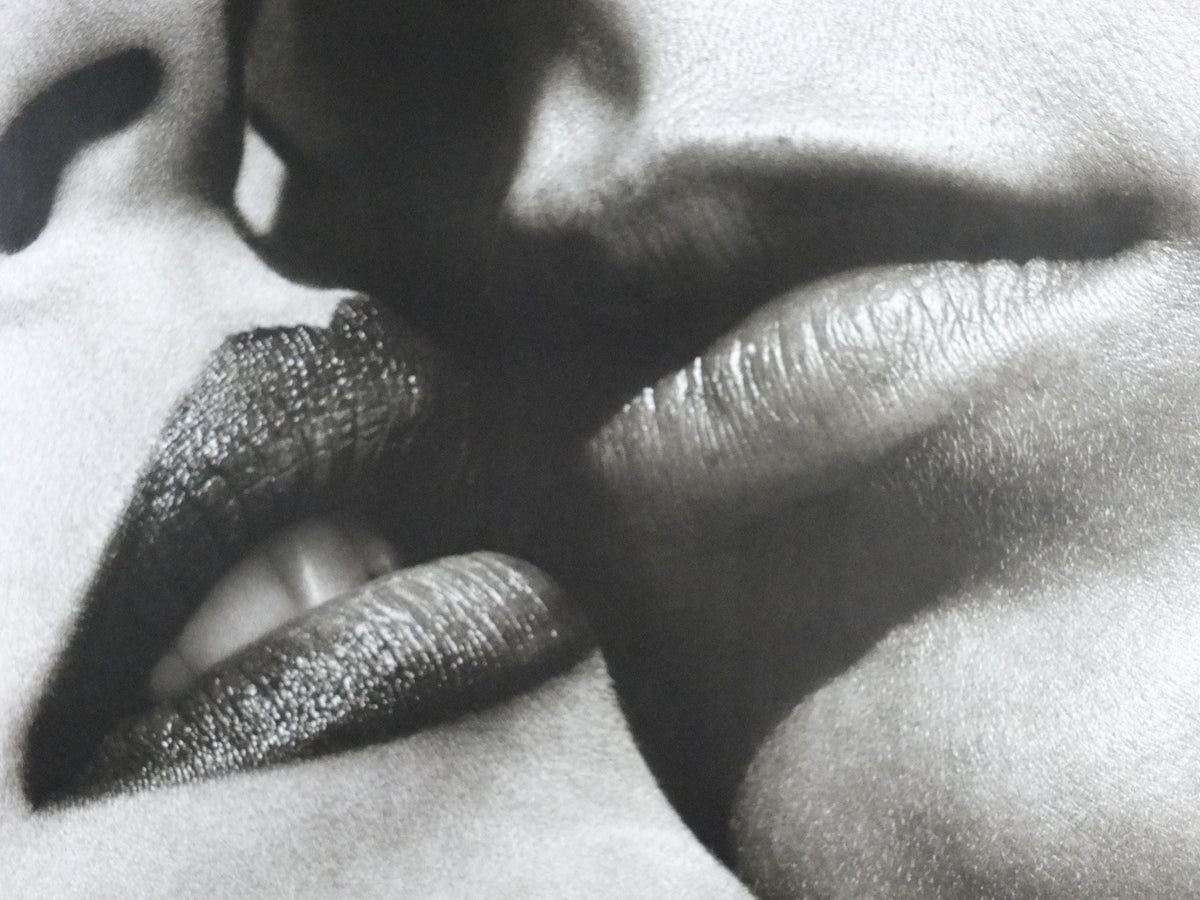 1982 Helmut Newton Poster, The Kiss, Le Baiser, Bordighera, Editions du Desastre, Photography, gallery exhibition, wall art decor