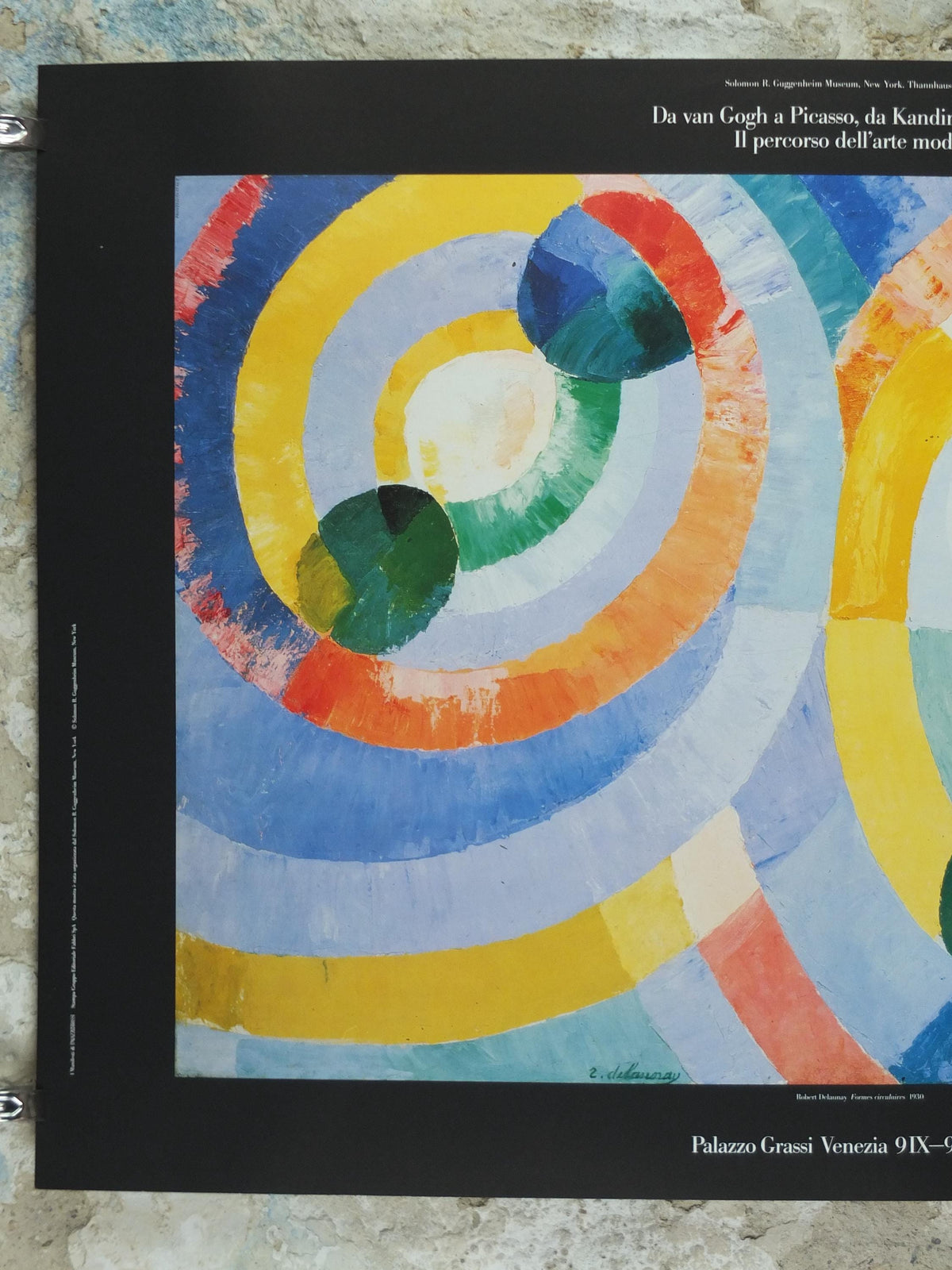 1990 Robert Delaunay Poster, Circular Forms 1930, Formes Circulaires Orphism, Cubism, abstract, Fauvism, wall art decor