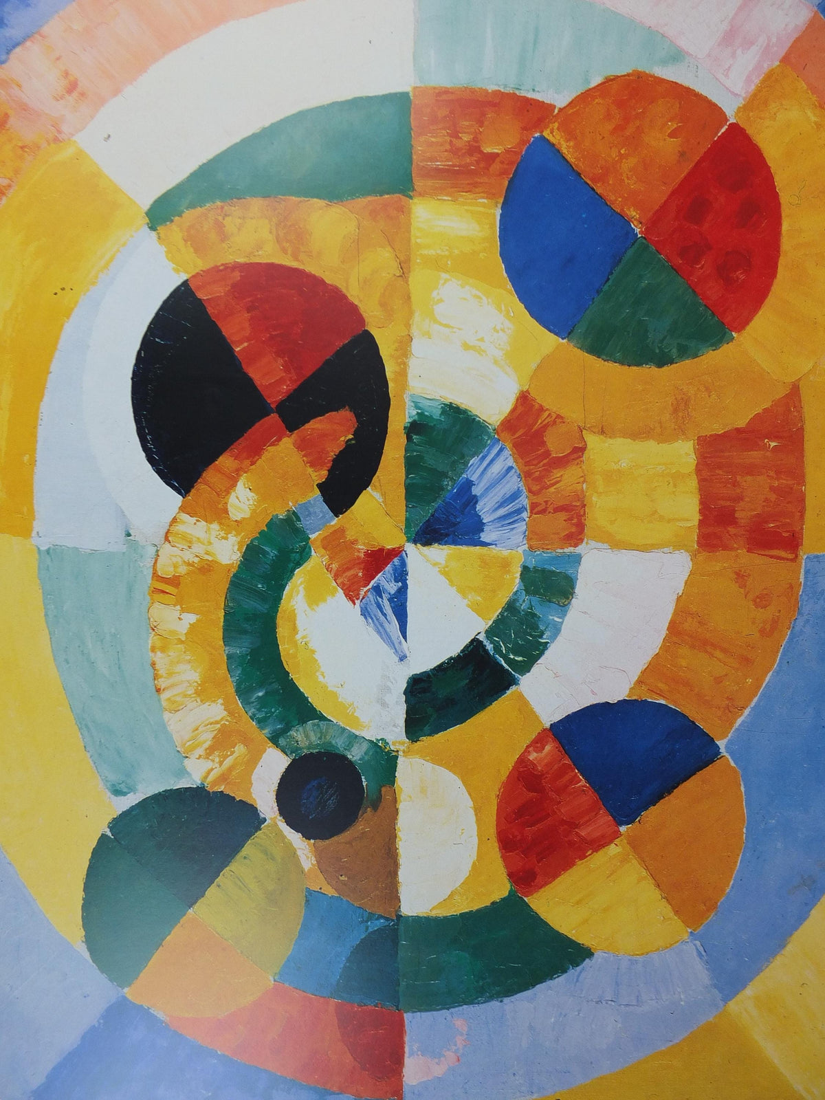 1990 Robert Delaunay Poster, Circular Forms 1930, Formes Circulaires Orphism, Cubism, abstract, Fauvism, wall art decor