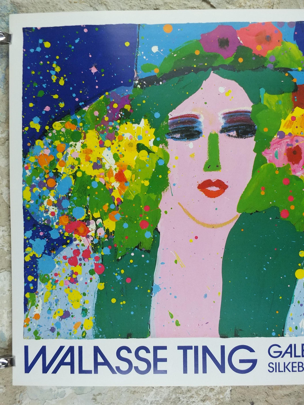 1986 Walasse Ting Poster, Modern Woman, Jazz Moderne, colourful popular figuratism, pop art, gallery, wall art decor