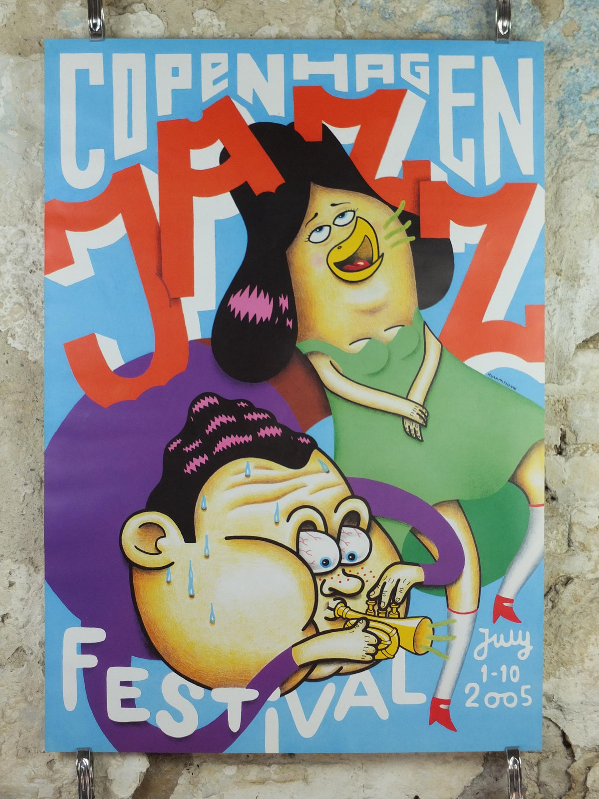 2004 Copenhagen Jazz Festival Poster, by HuskMitNavn, Denmark, music concerts, wall art decor