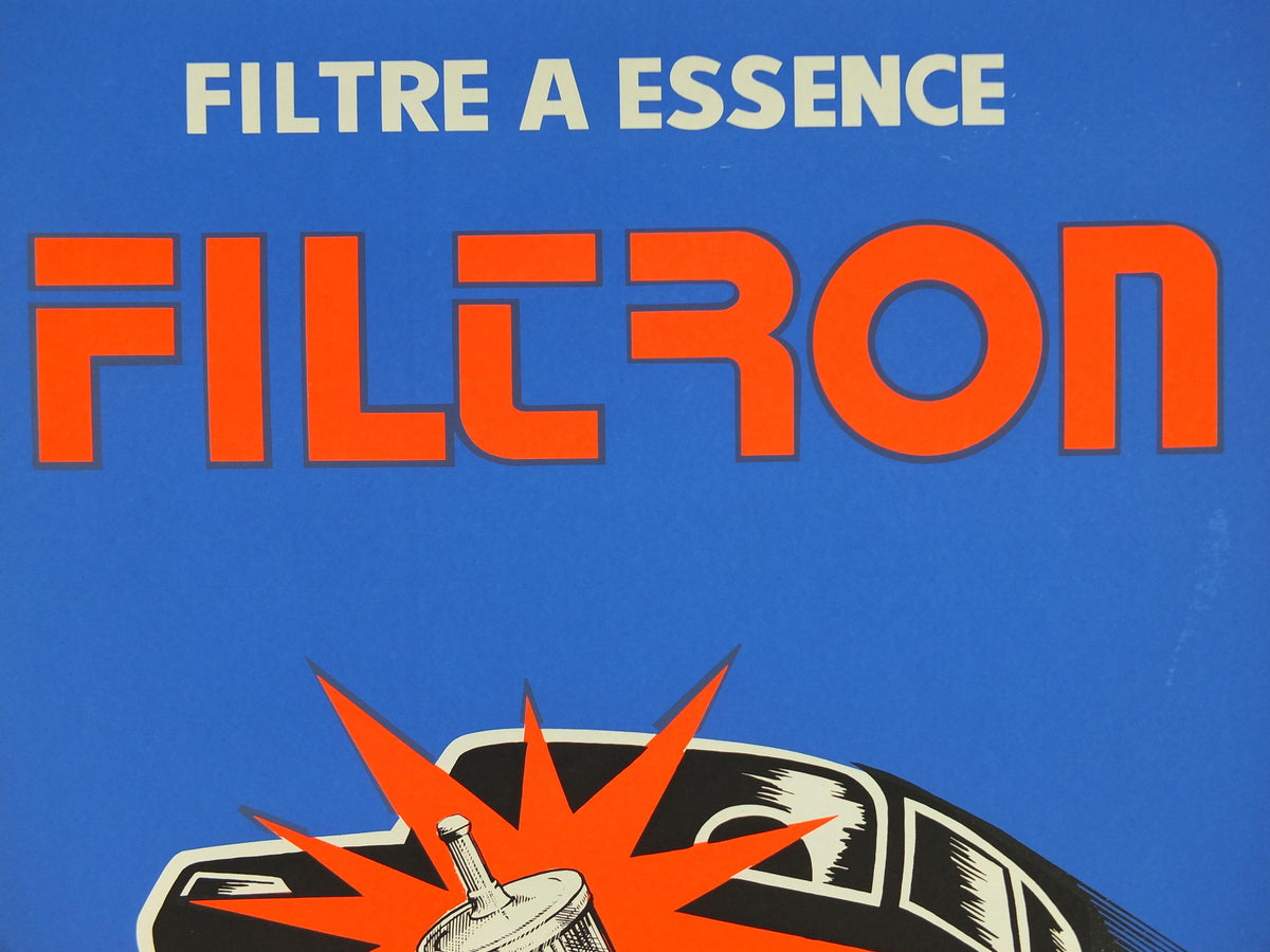 Colourful Car parts Poster, Filron, vintage French carburetor, mechanic modernist pop art, wall art decor 1960s