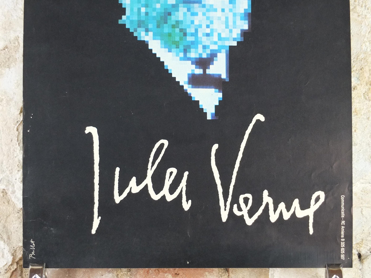 1985 Jules Verne Poster, The World of Jules Verne, French Science Fiction Writer Sci-fi, wall art decor