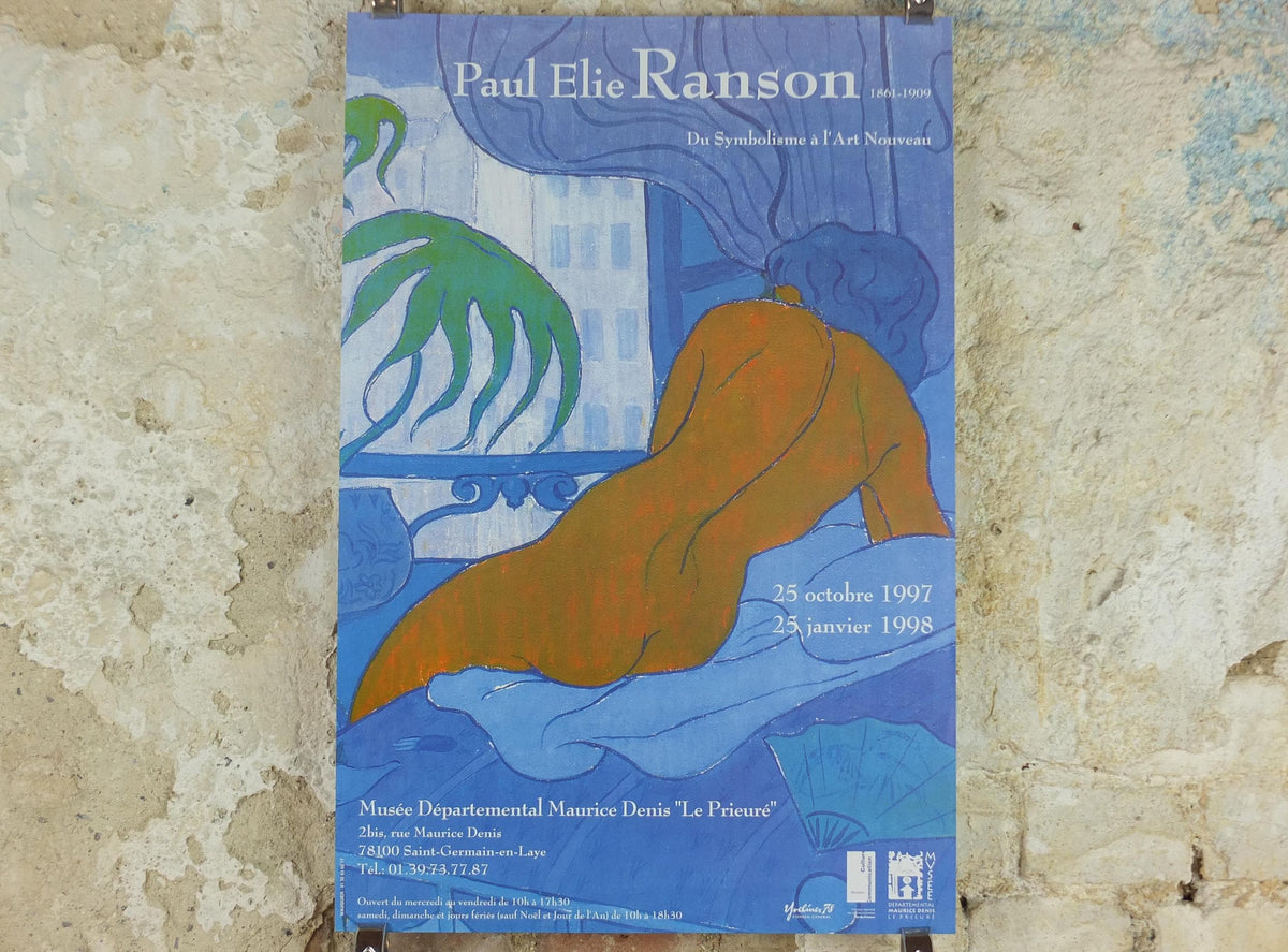 1997 Paul Ranson Poster, The Blue Room 1891, La Chambre Bleue, Art Nouveau, Symbolism post impressionism, art gallery, wall art decor
