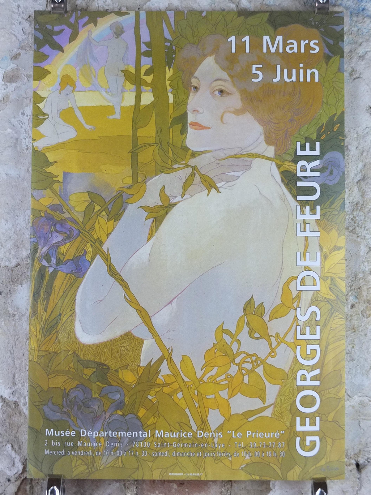 1995 Georges de Feure Poster, The Woman With the Iris 1897, La Femme À l'Iris, Art Nouveau, Symbolism post impressionism, wall art decor