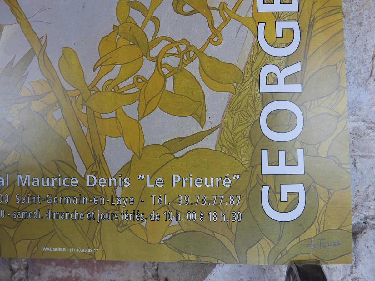 1995 Georges de Feure Poster, The Woman With the Iris 1897, La Femme À l'Iris, Art Nouveau, Symbolism post impressionism, wall art decor