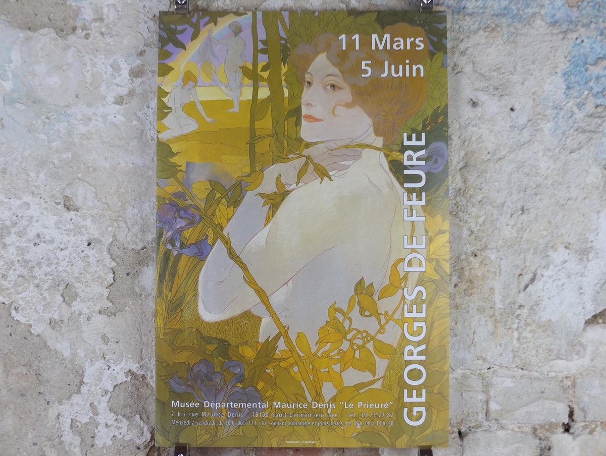 1995 Georges de Feure Poster, The Woman With the Iris 1897, La Femme À l'Iris, Art Nouveau, Symbolism post impressionism, wall art decor