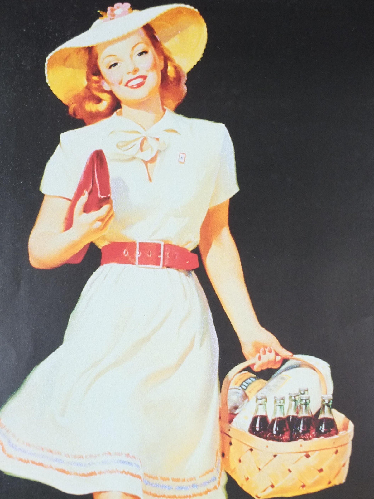 1995 Coca Cola Poster, Art or Publicity, Coke, soft drink and soda pop advertising, Le Carrousel du Louvre, exhibition wall art decor