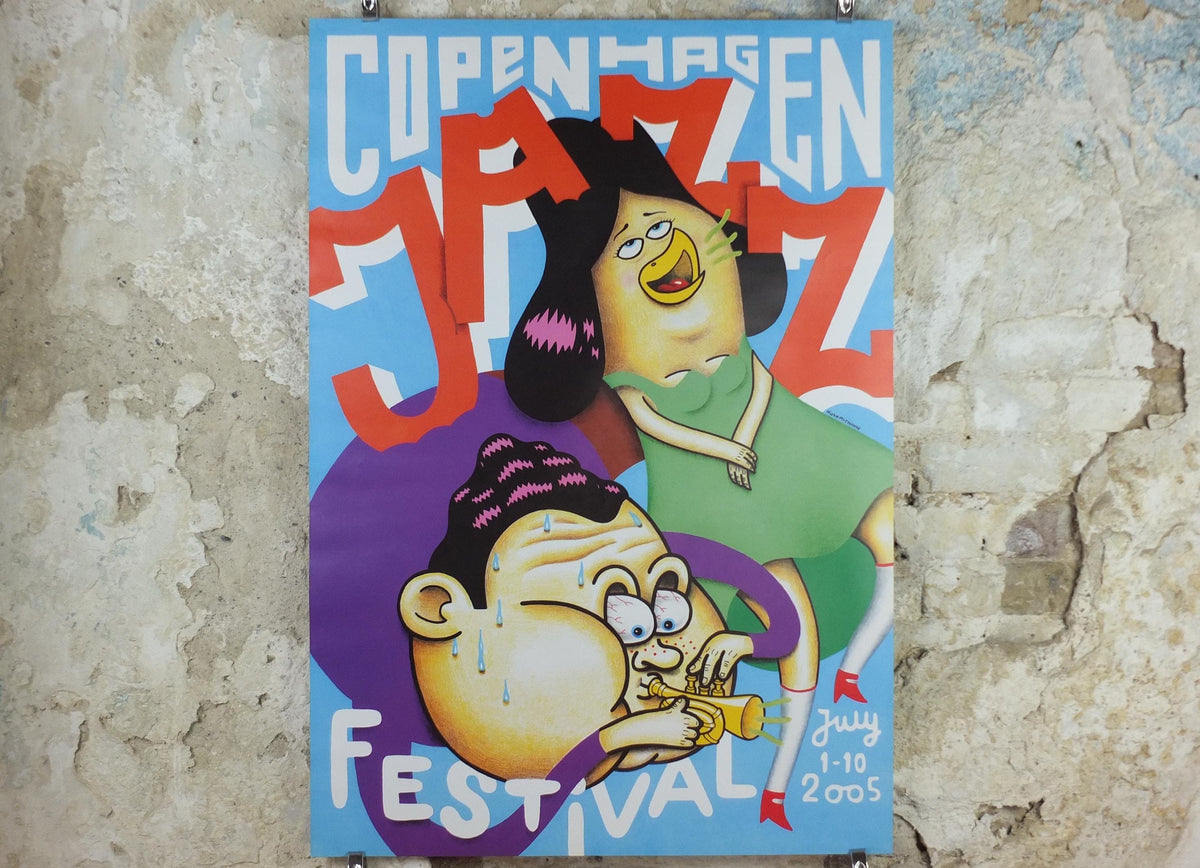 2004 Copenhagen Jazz Festival Poster, by HuskMitNavn, Denmark, music concerts, wall art decor