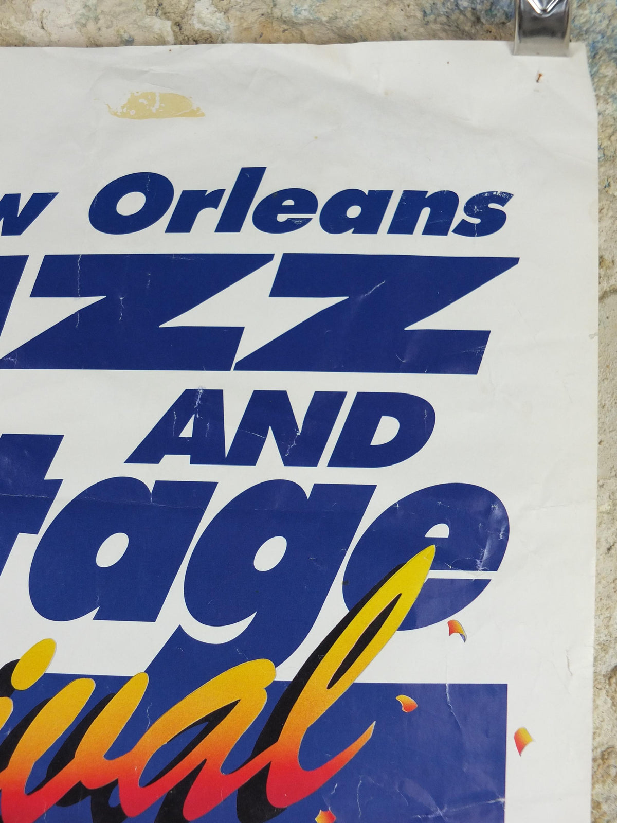 1989 New Orleans Jazz Poster, 20th New Orleans Jazz Festival, Louisiana USA, Music wall art decor