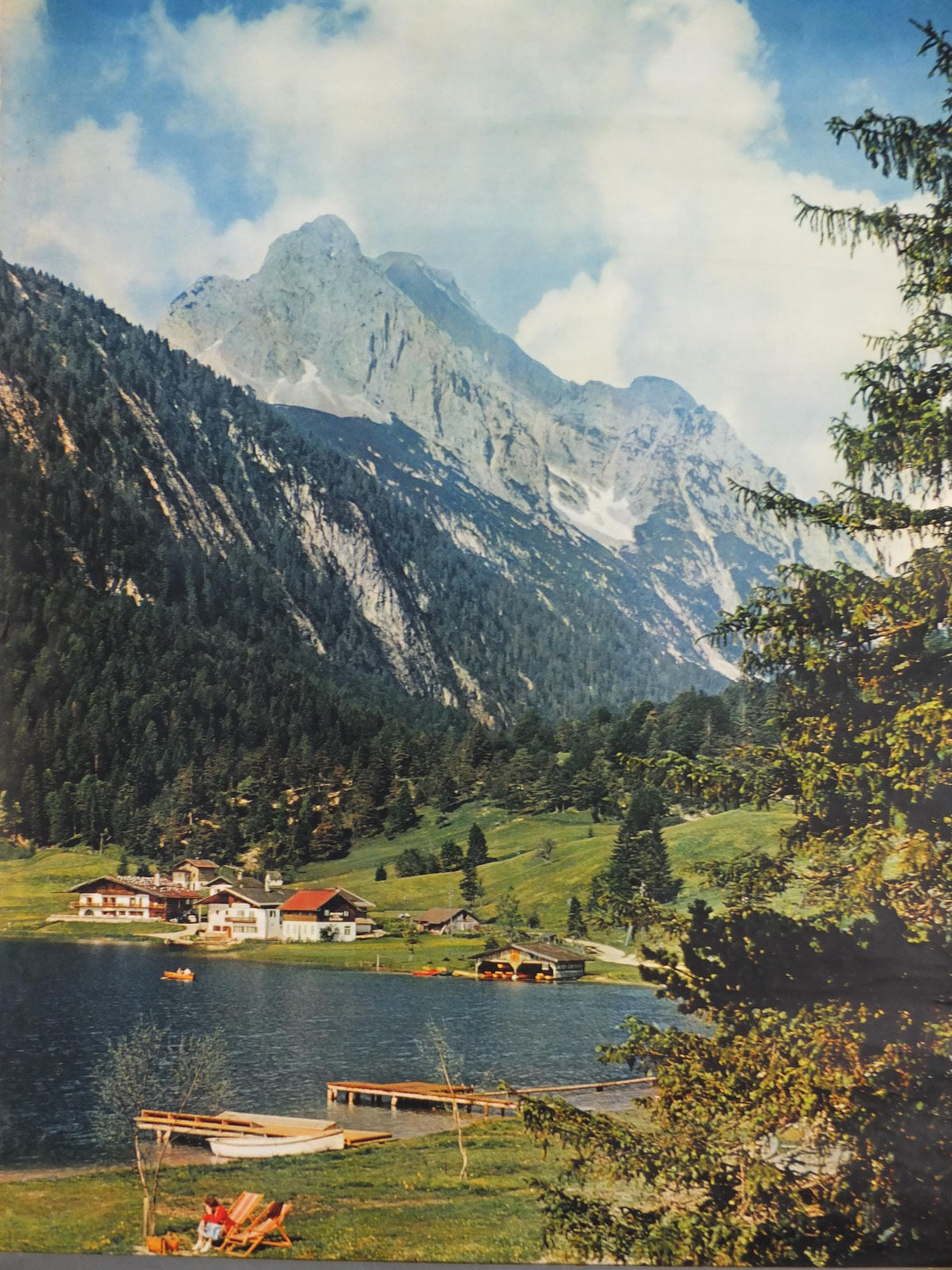 1960s Mittenwald Oberbayern Poster, Bayern, Alpenwelt Karwendel, Southern Germany, Alps, travel tourism, wall art decor