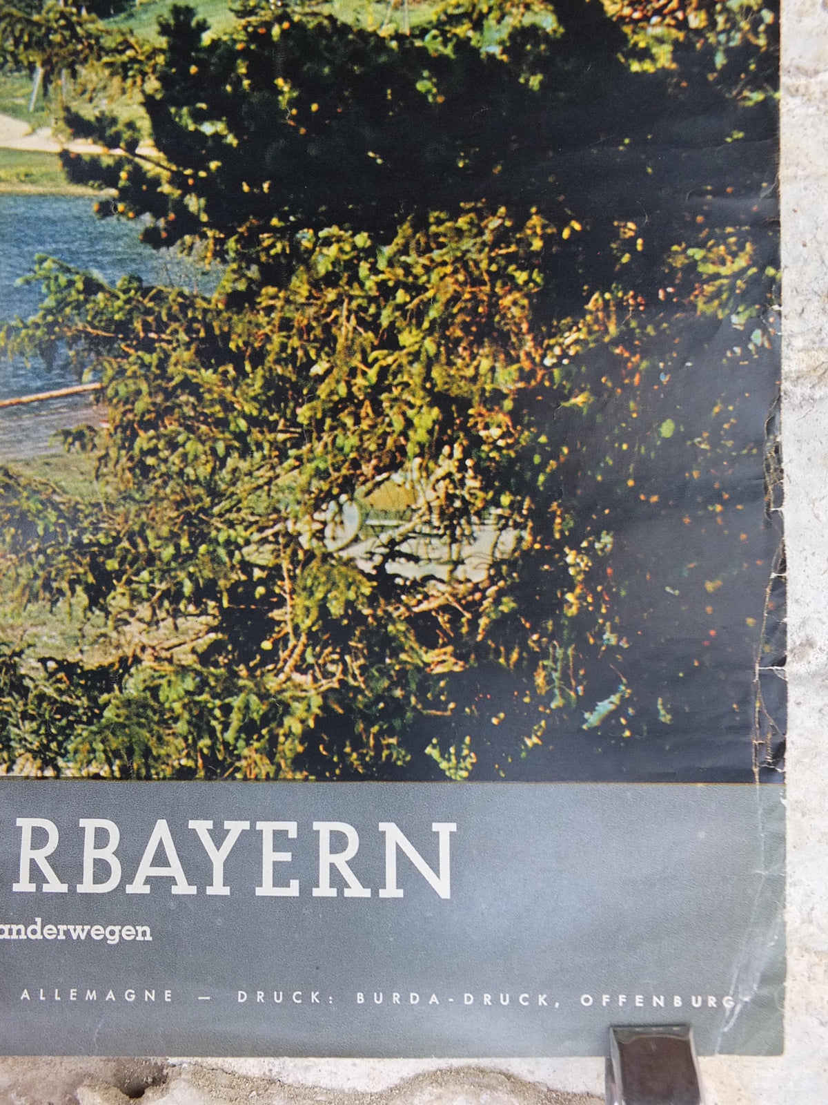 1960s Mittenwald Oberbayern Poster, Bayern, Alpenwelt Karwendel, Southern Germany, Alps, travel tourism, wall art decor