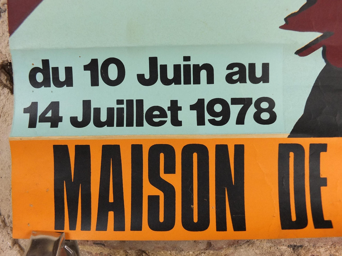 1978 Jules Verne Poster, Du Verne art chez les Beaux Jules, 150th anniversary, French Science Fiction Writer Sci-fi, wall art decor