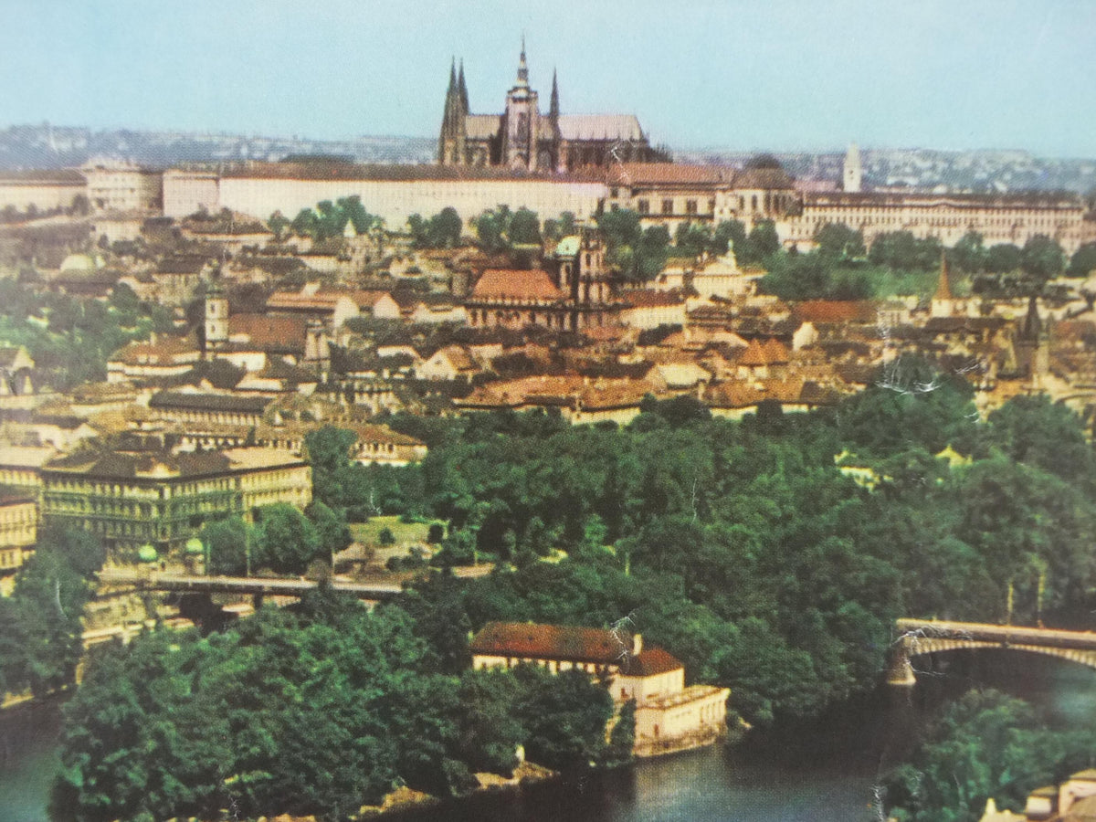 1960s Prague Poster, Cedok Visitez la Tchecoslovaquie, Visit Czechoslovakia, Czechia, Vltava River, travel wall art decor