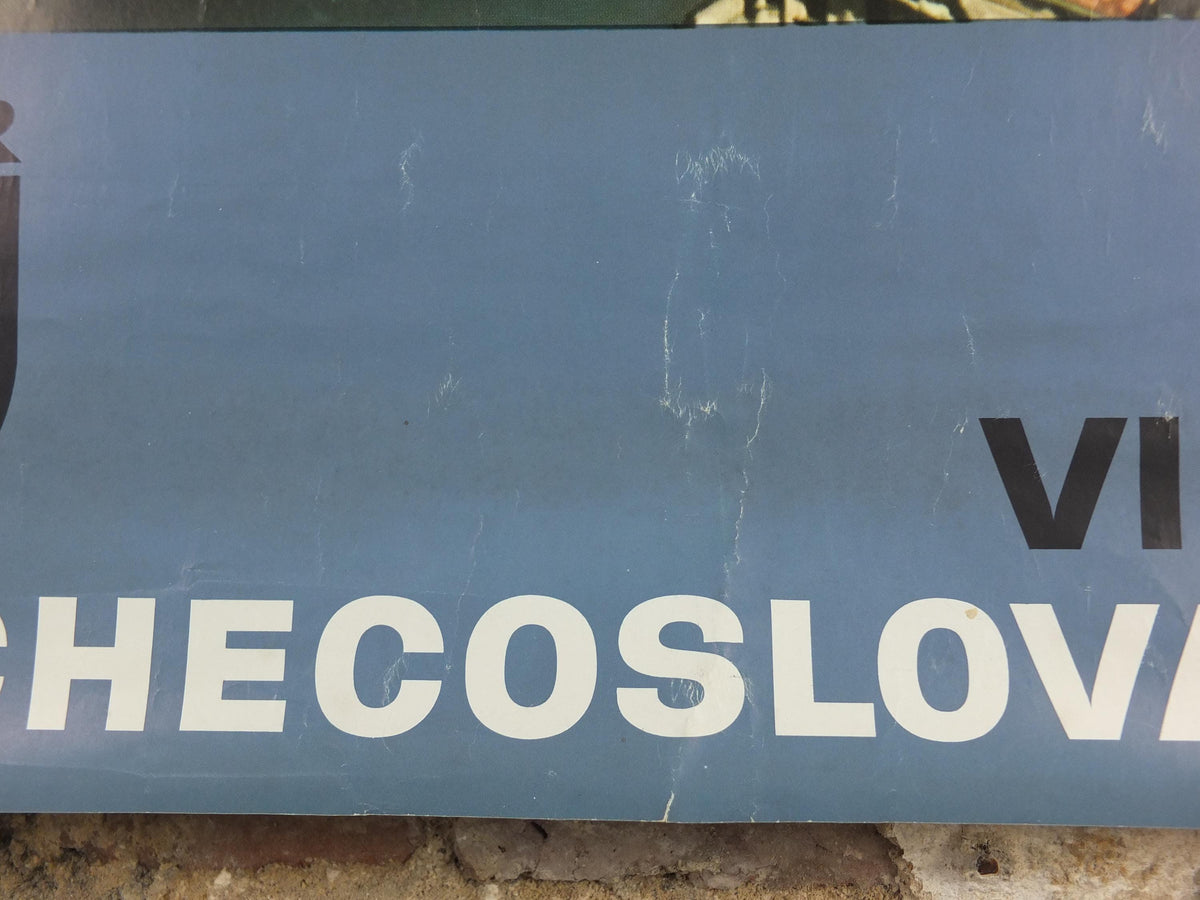 1960s Prague Poster, Cedok Visitez la Tchecoslovaquie, Visit Czechoslovakia, Czechia, Vltava River, travel wall art decor